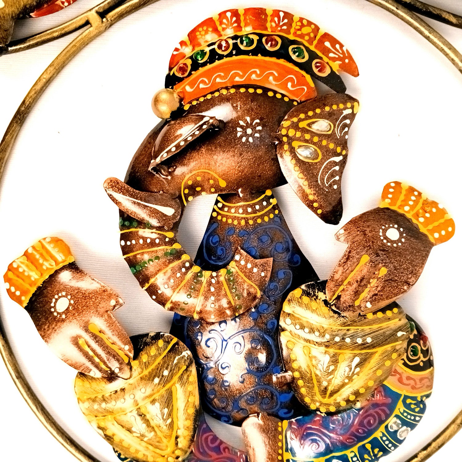 Decorative Ganesha Wall Hanging | Wall Showpiece Hangings Decor - For Home, Living Room, Bedroom, Hall, Entrance Decoration & Gift - 26 Inch - Apkamart