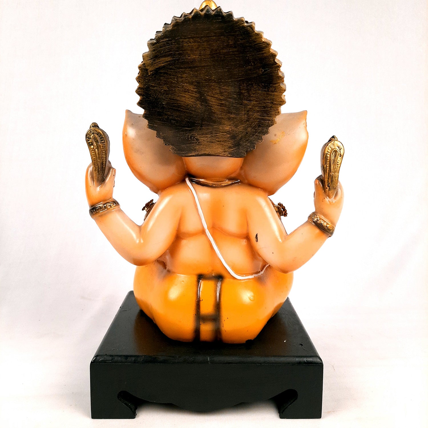 Ganesh Idol | Lord Ganesha Statue Murti - For Puja, Home & Entrance Living Room Decor & Gift - 11 Inch - Apkamart