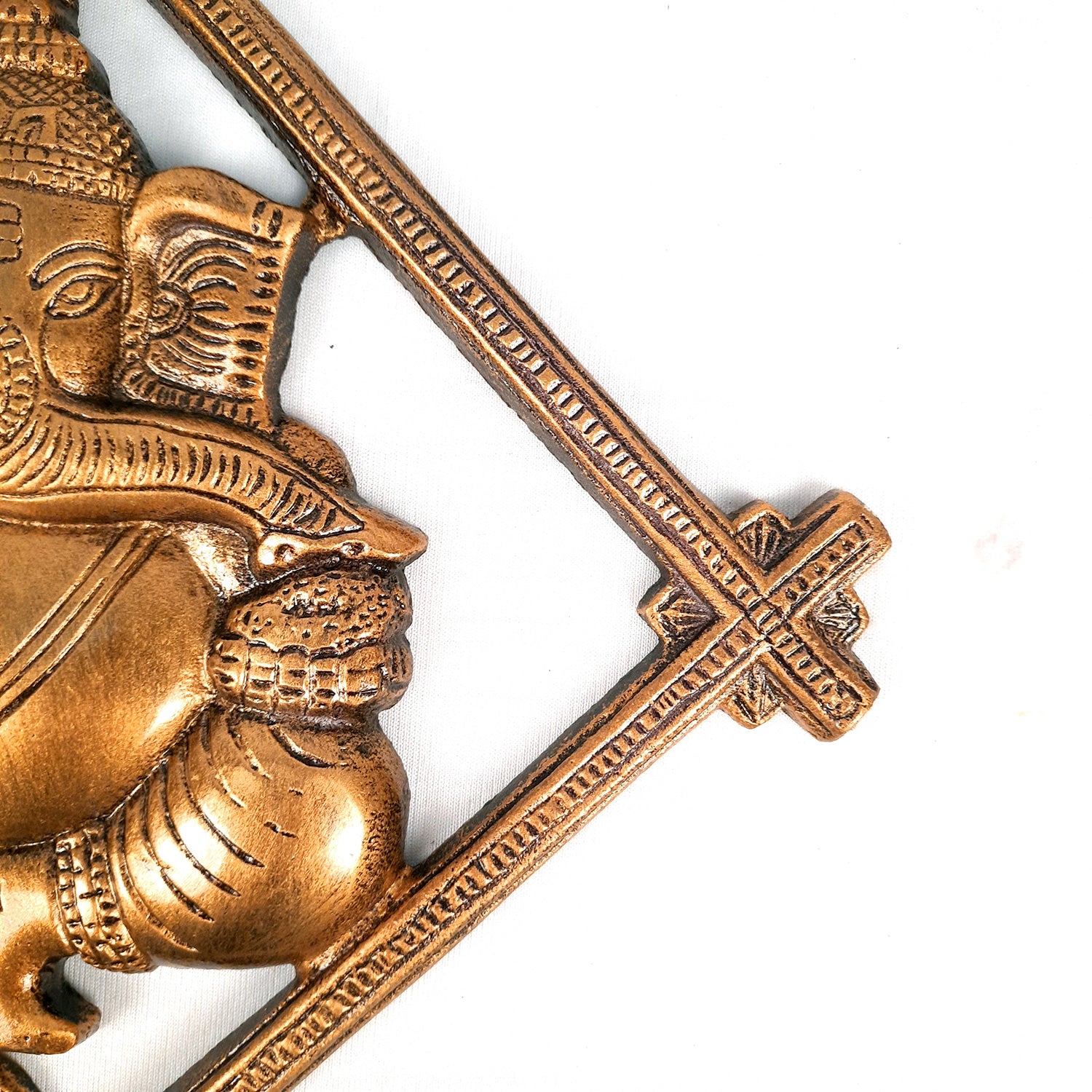 Ganesh Wall Hanging Idol | Lord Ganesha Wall Statue Decor |Religoius & Spiritual Wall Art - For Puja, Home & Entrance Living Room & Gift - 12 Inch - Apkamart