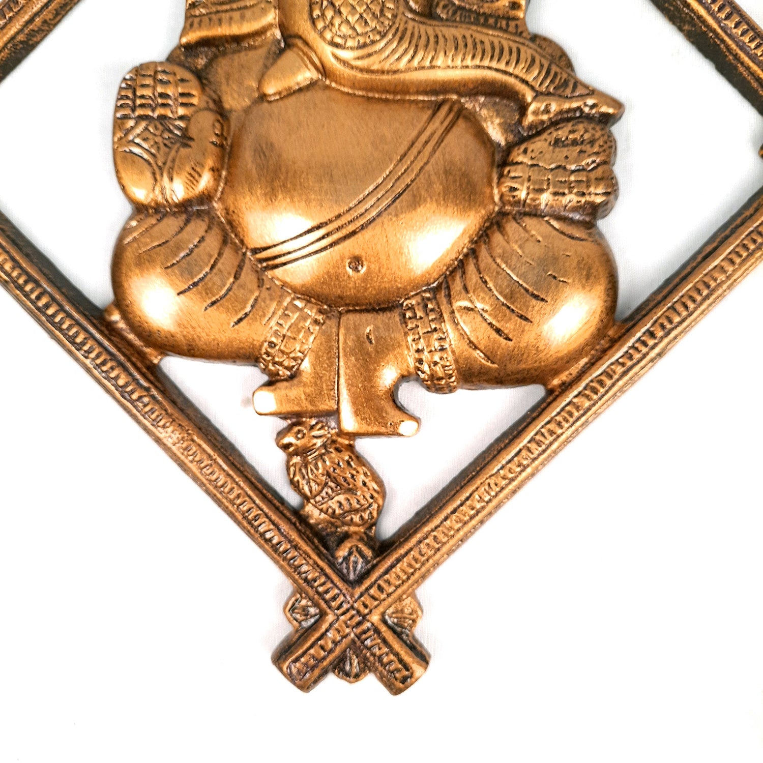 Ganesh Wall Hanging Idol | Lord Ganesha Wall Statue Decor |Religoius & Spiritual Wall Art - For Puja, Home & Entrance Living Room & Gift - 12 Inch - Apkamart