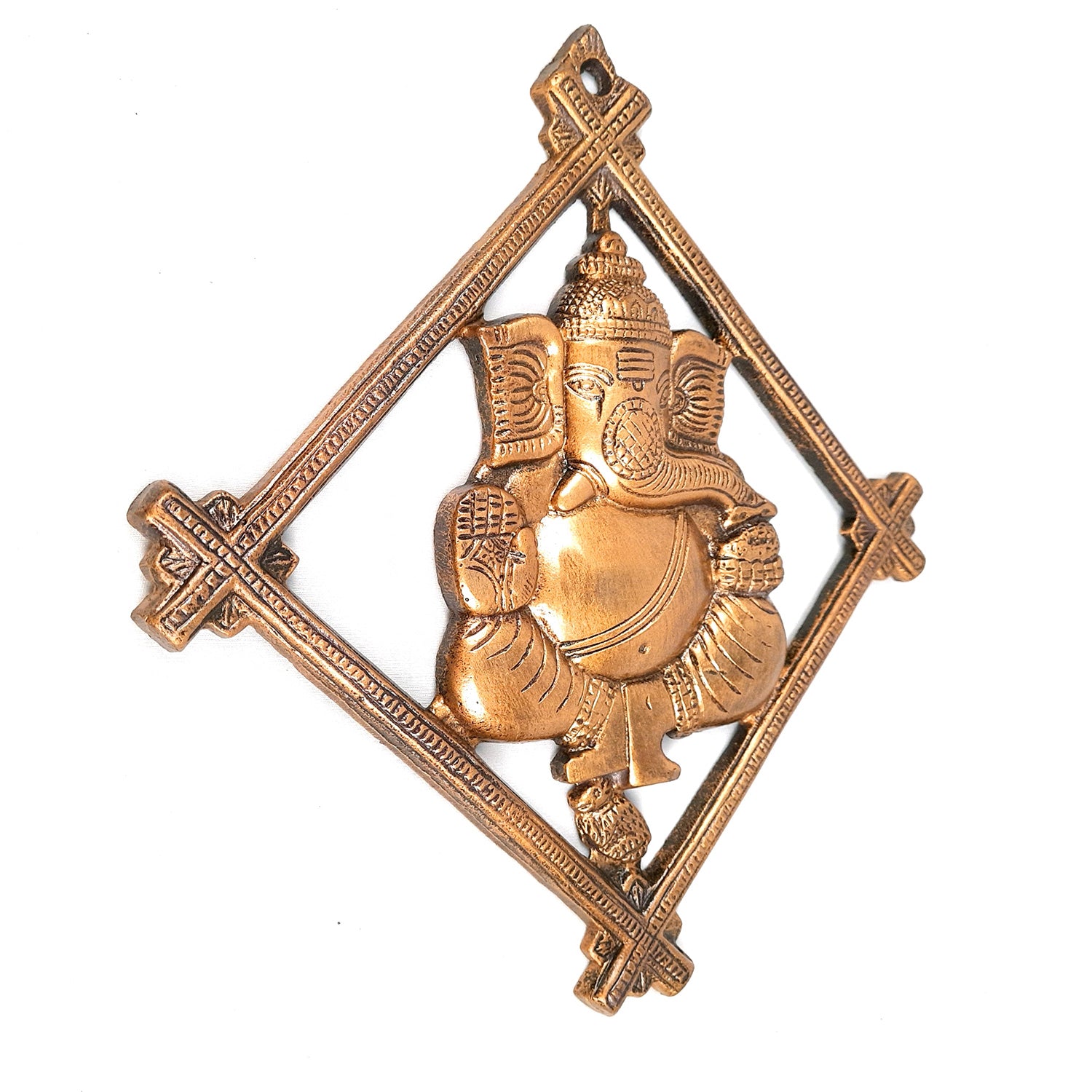 Ganesh Wall Hanging Idol | Lord Ganesha Wall Statue Decor |Religoius & Spiritual Wall Art - For Puja, Home & Entrance Living Room & Gift - 12 Inch - Apkamart