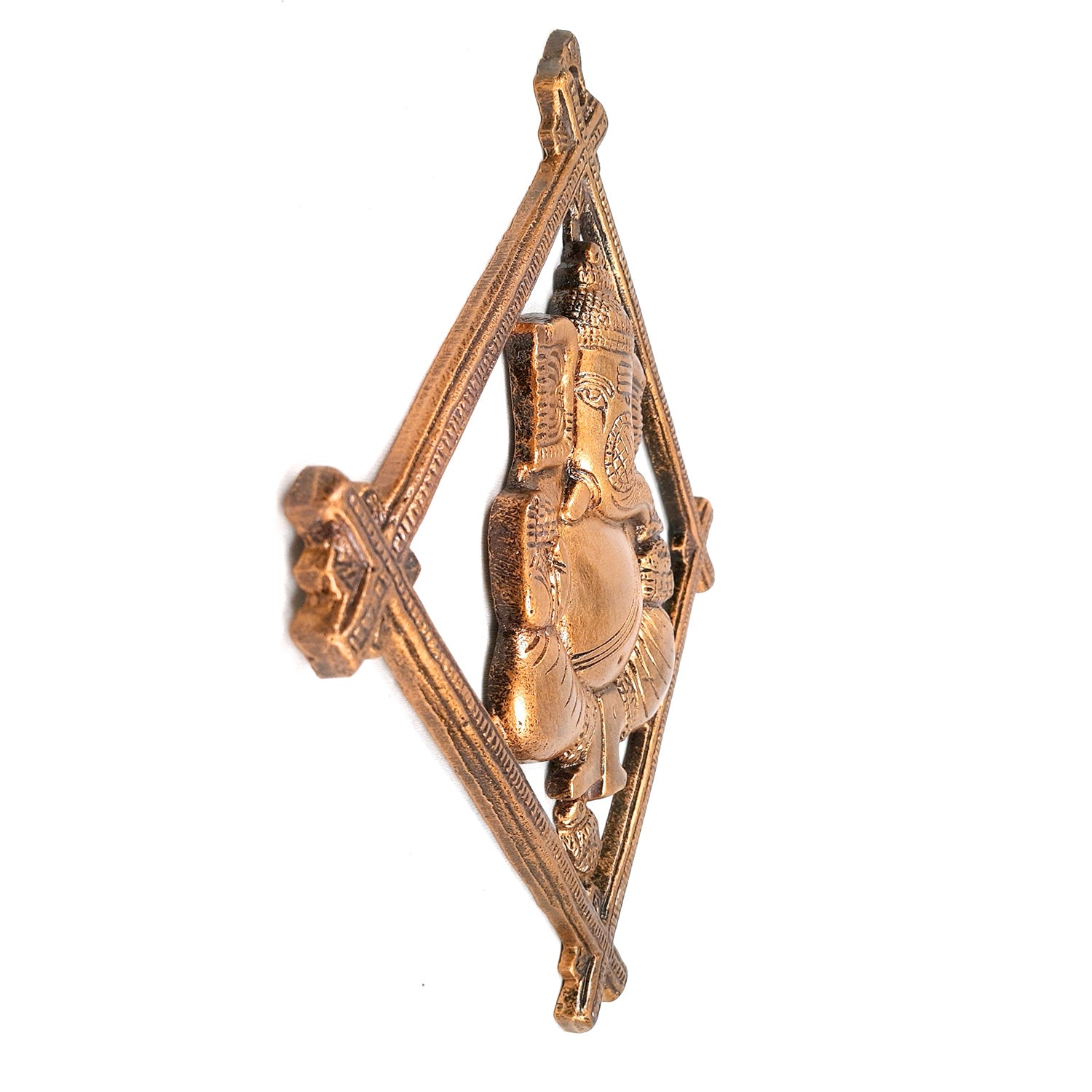 Ganesh Wall Hanging Idol | Lord Ganesha Wall Statue Decor |Religoius & Spiritual Wall Art - For Puja, Home & Entrance Living Room & Gift - 12 Inch - Apkamart