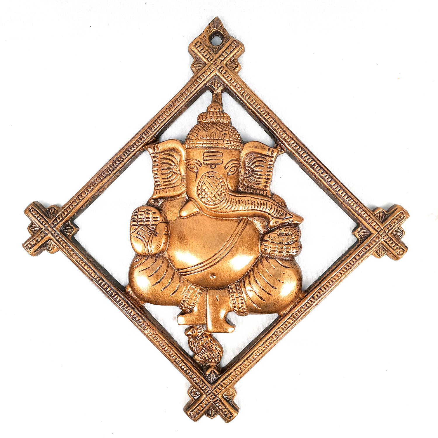 Ganesh Wall Hanging Idol | Lord Ganesha Wall Statue Decor |Religoius & Spiritual Wall Art - For Puja, Home & Entrance Living Room & Gift - 12 Inch - Apkamart