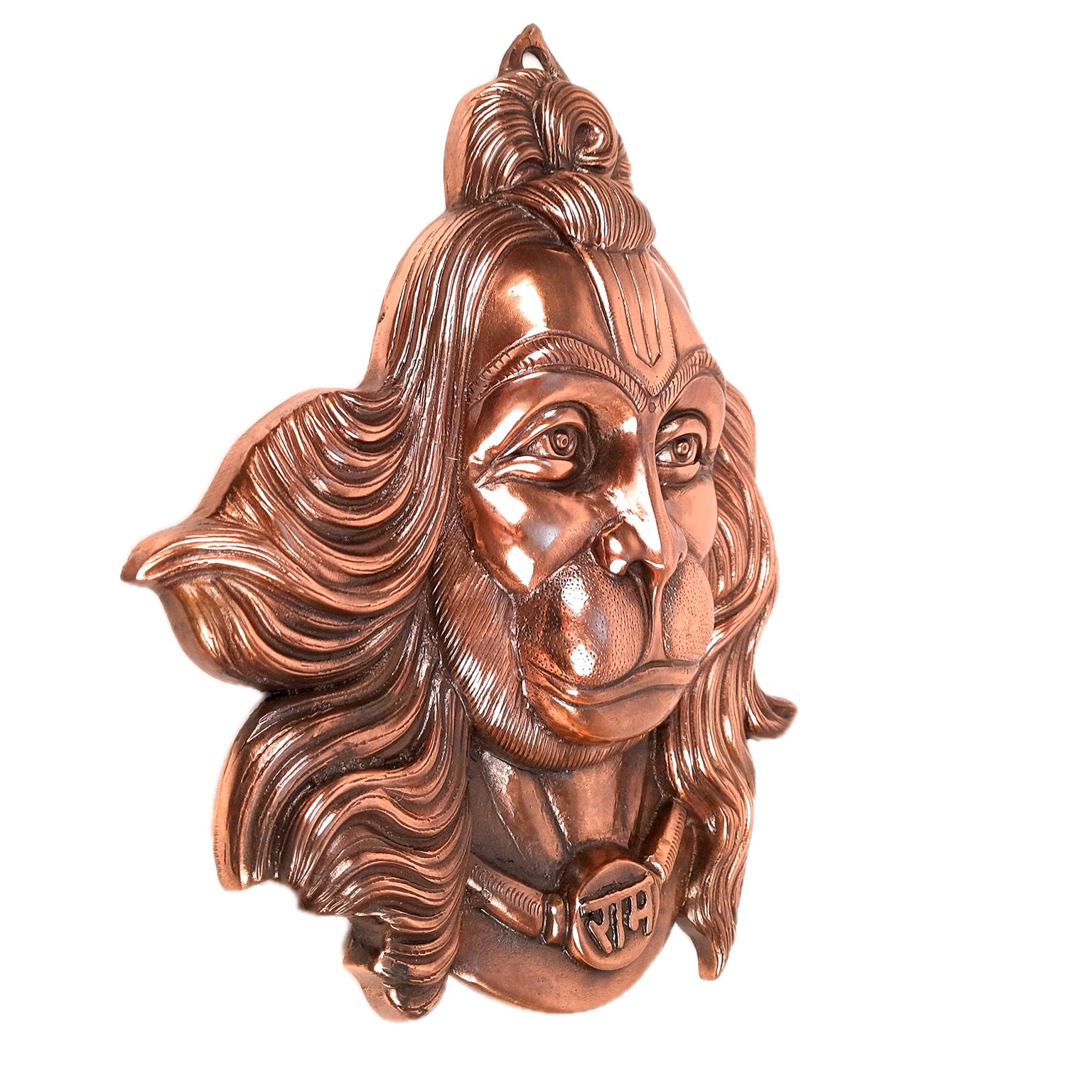 Lord Hanuman Wall Hanging | Bajarangbali Face Wall Statue - for Puja, Home, Entrance, Gift & Living Room Decor - apkamart