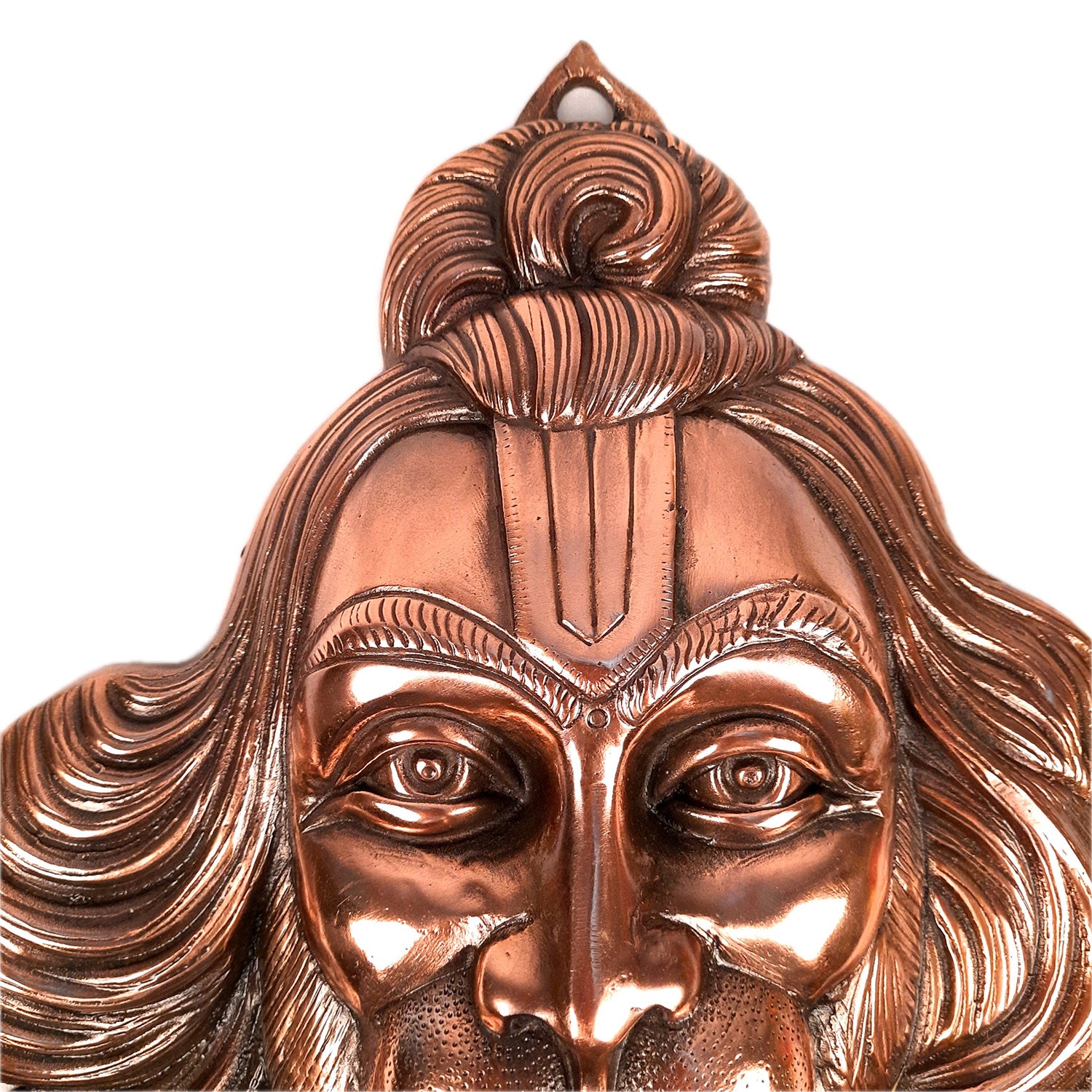 Lord Hanuman Wall Hanging | Bajarangbali Face Wall Statue - for Puja, Home, Entrance, Gift & Living Room Decor - apkamart