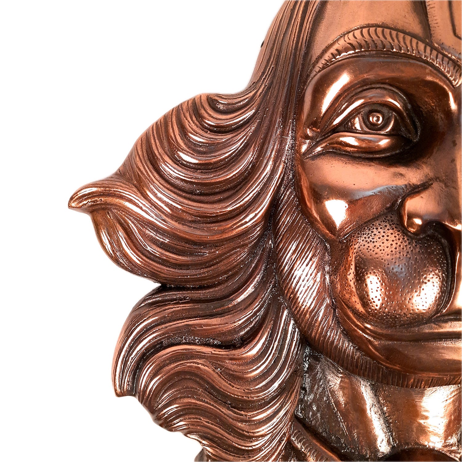 Lord Hanuman Wall Hanging | Bajarangbali Face Wall Statue - for Puja, Home, Entrance, Gift & Living Room Decor - apkamart