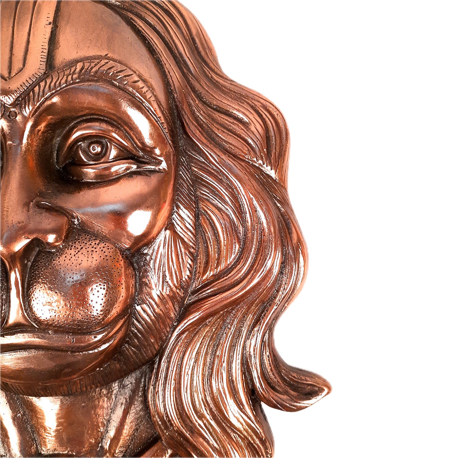 Lord Hanuman Wall Hanging | Bajarangbali Face Wall Statue - for Puja, Home, Entrance, Gift & Living Room Decor - apkamart