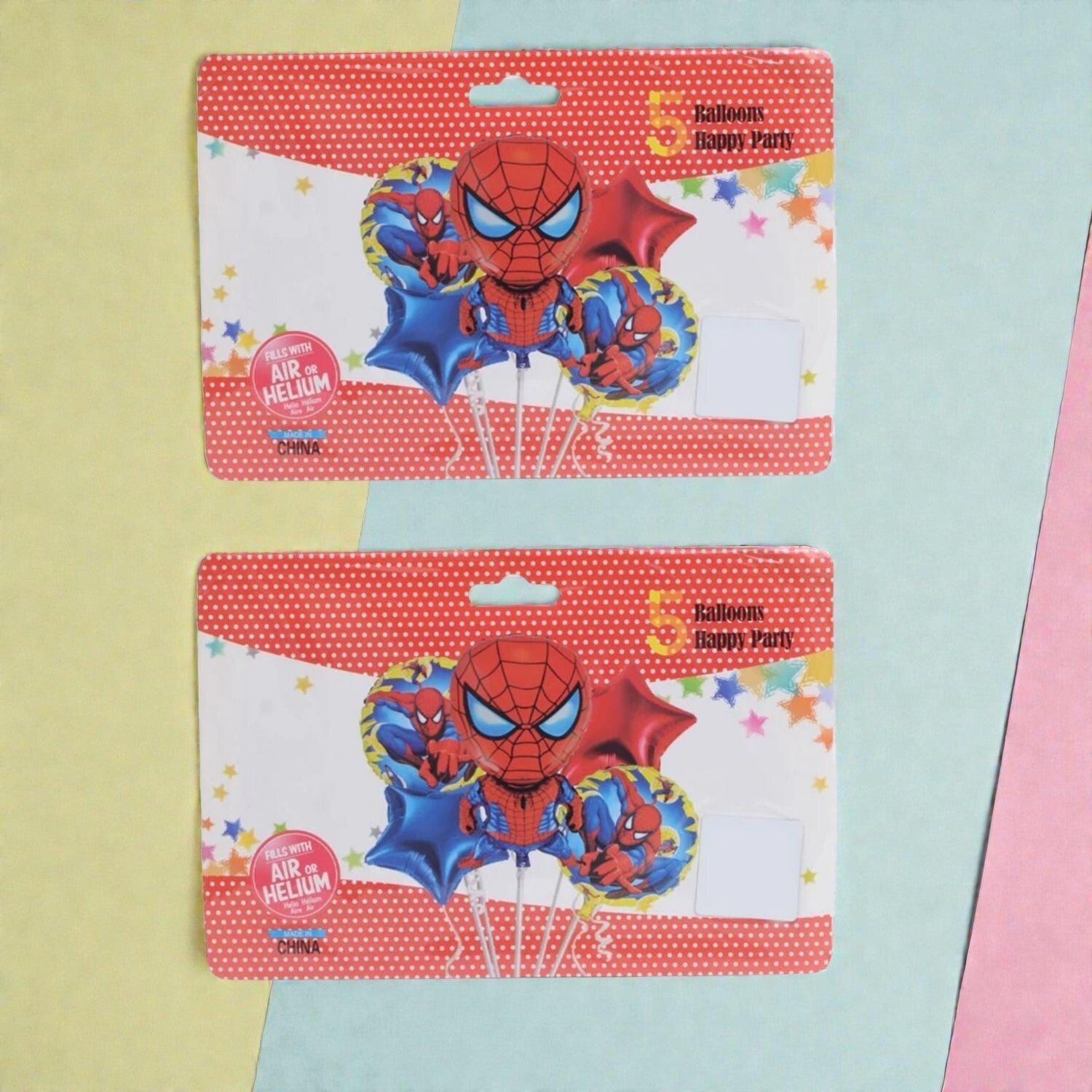 Spider Man Design Birthday Balloons | Happy Birthday Balloons | Party Balloons Balloons for Kids Colorful Birthday Decorations for Home School Events - Apkamart #Style_Pack Of 2