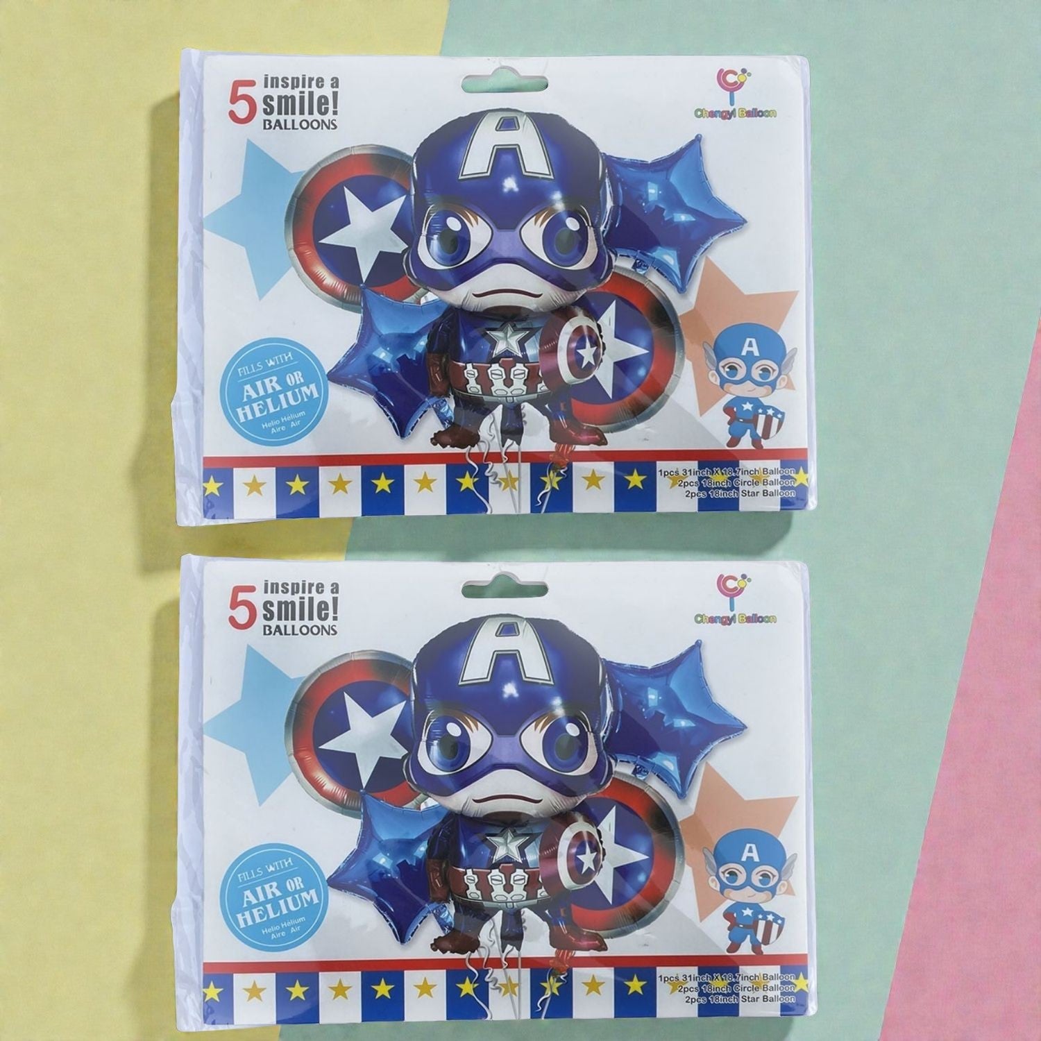 Avengers Design Birthday Balloons | Happy Birthday Balloons | Party Balloons Balloons for Kids Colorful Birthday Decorations for Home School Events - Apkamart #Style_Pack Of 2