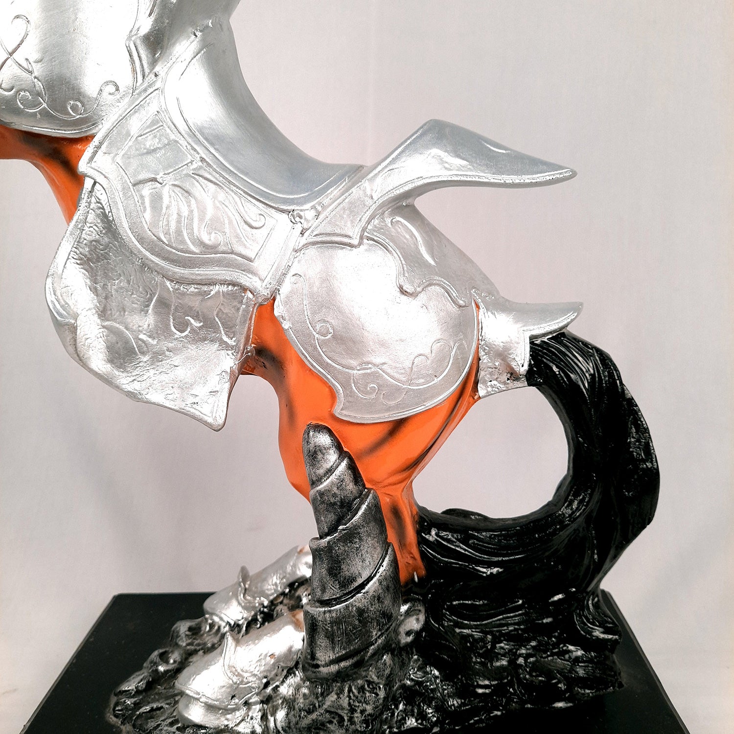 Horse Statue Figurine | Galloping Horse Showpiece - For Home, Table, Shelf, Good Luck, Vastu & Office Desk Decor - 19 Inch - Apkamart