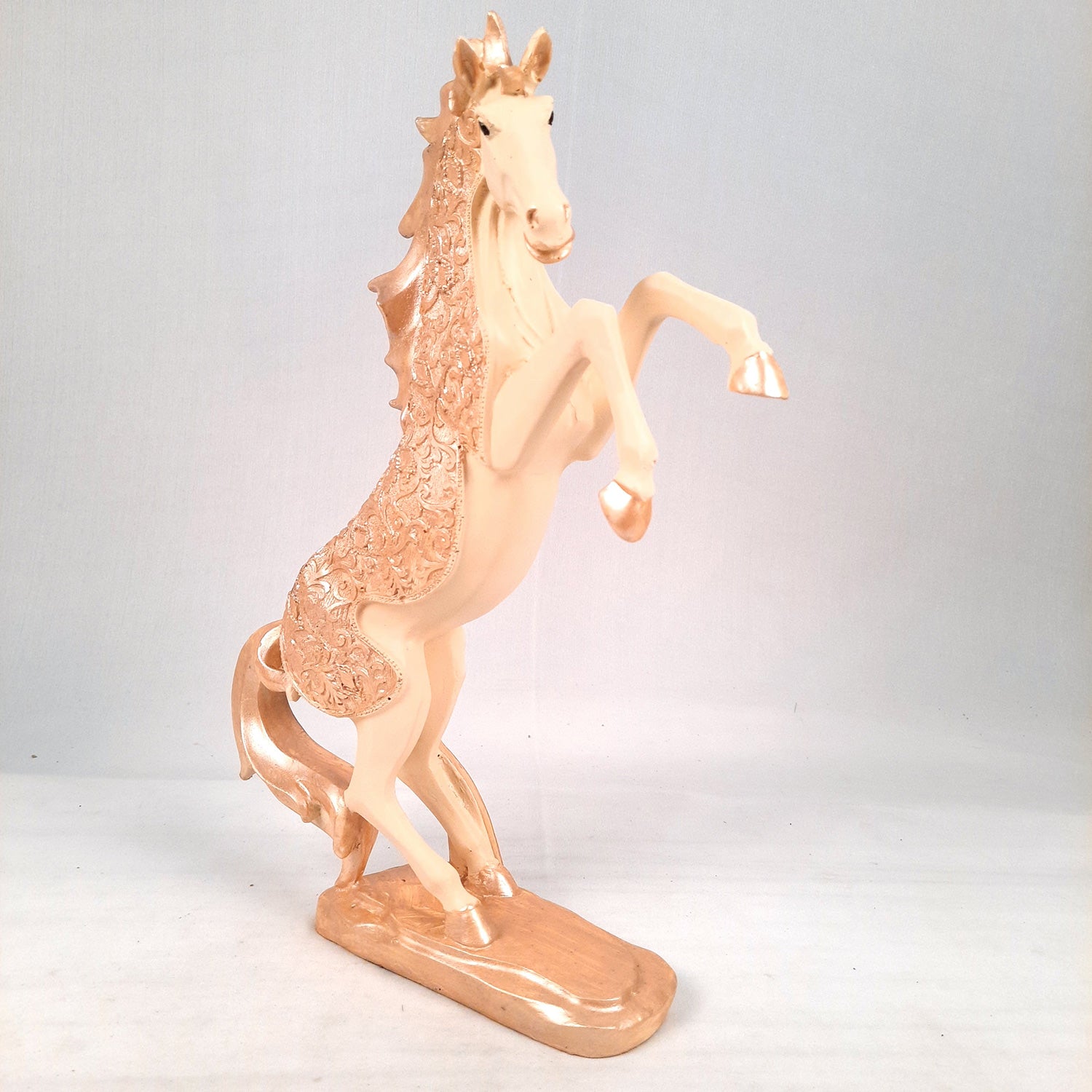 Horse Statue Figurine | Decorative Running Horse Showpiece for Money & Wealth - for Home Decor, Table, Living Room & Gift - apkamart #Style_Design 2