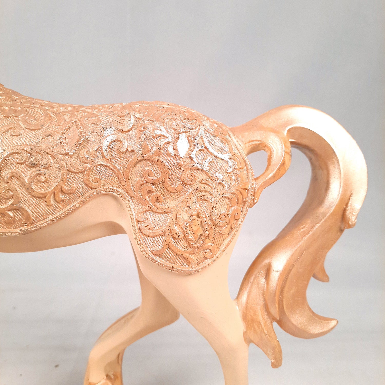 Horse Statue Figurine | Decorative Running Horse Showpiece for Money & Wealth - for Home Decor, Table, Living Room & Gift - apkamart #Style_Design 1