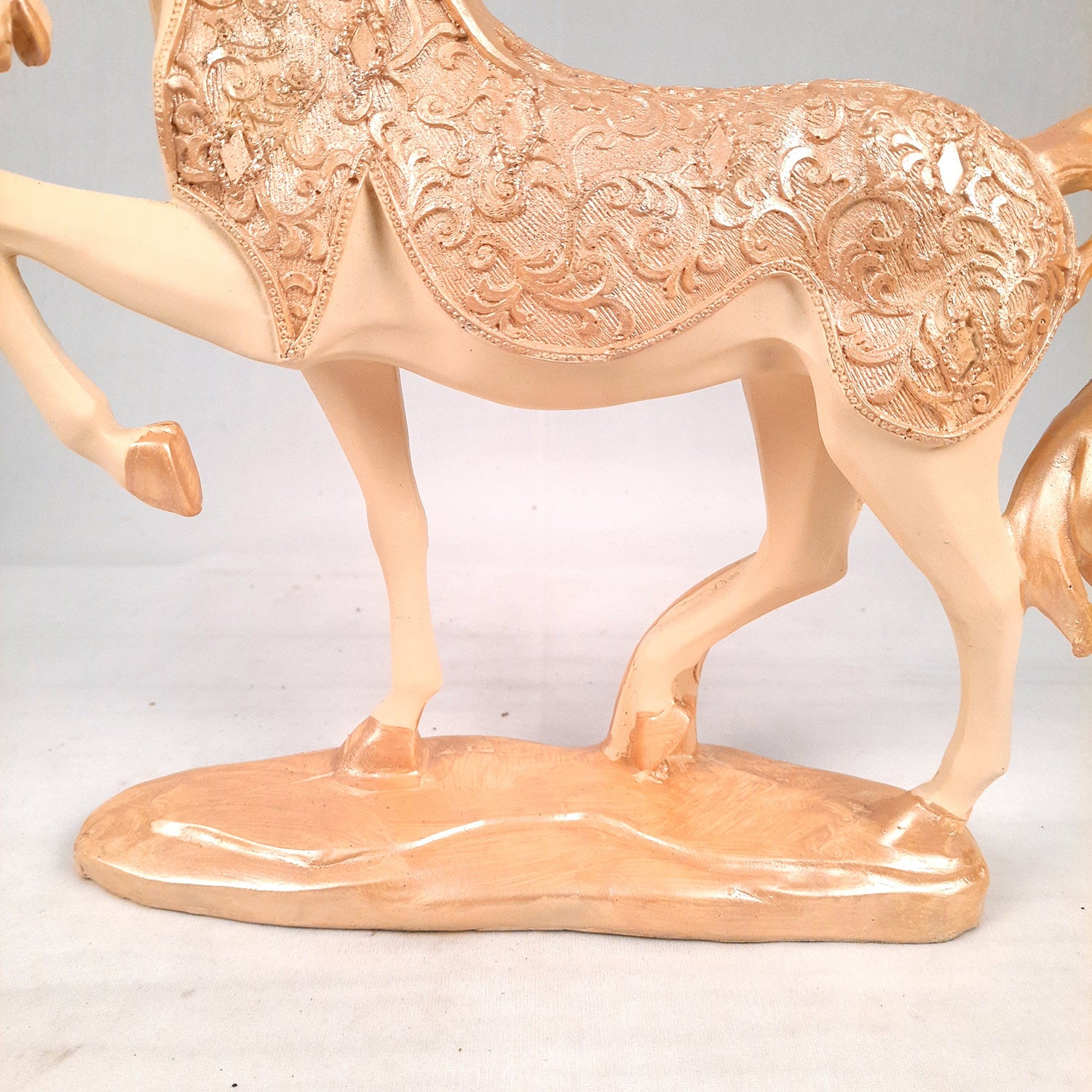 Horse Statue Figurine | Decorative Running Horse Showpiece for Money & Wealth - for Home Decor, Table, Living Room & Gift - apkamart #Style_Design 1