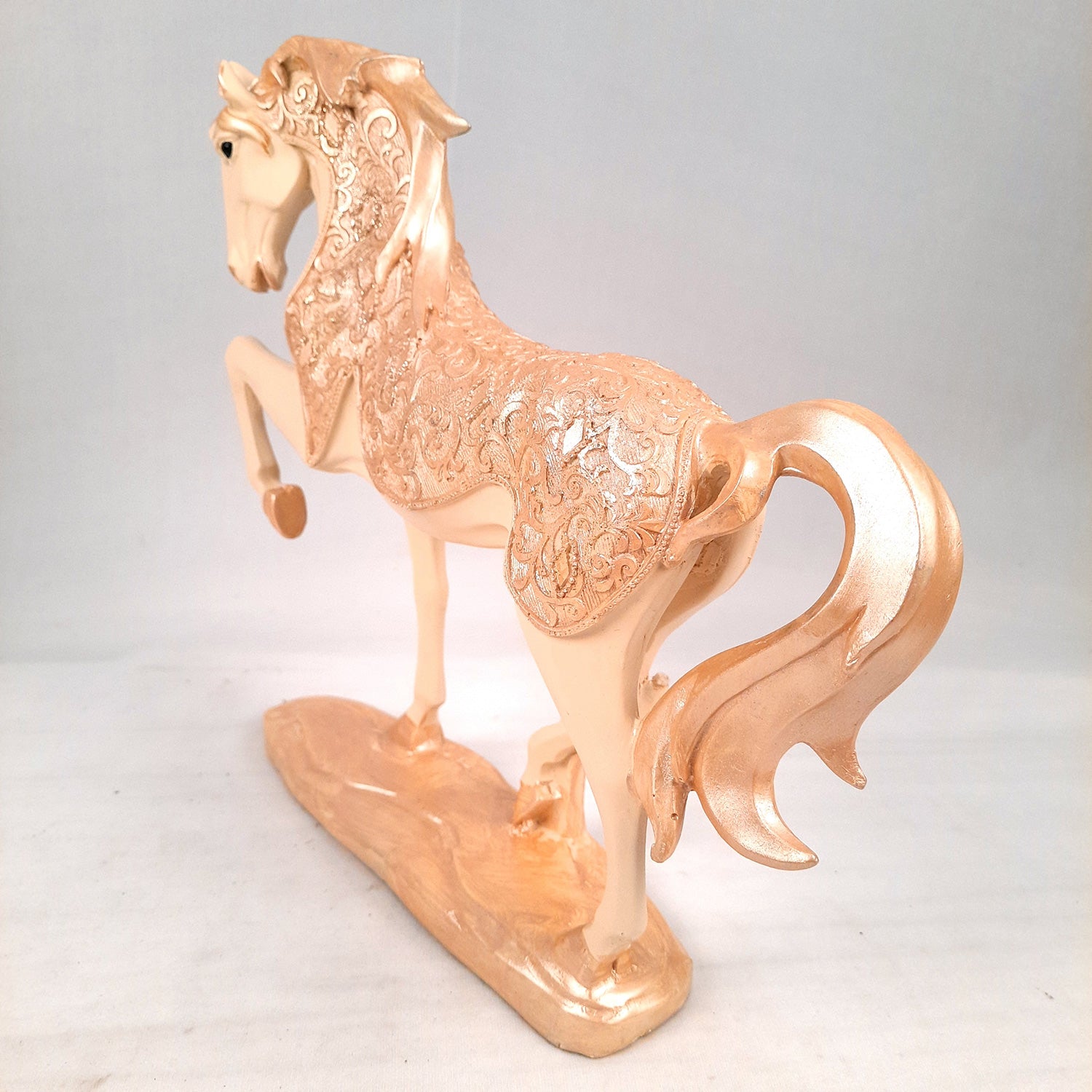 Horse Statue Figurine | Decorative Running Horse Showpiece for Money & Wealth - for Home Decor, Table, Living Room & Gift - apkamart #Style_Design 1