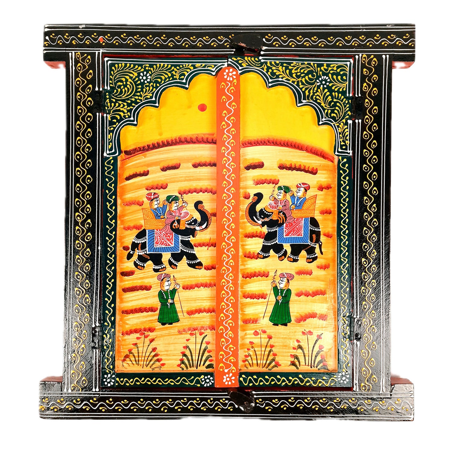 Wooden Window Jharokha Frame | Jharokha Wall Hanging - Apkamart