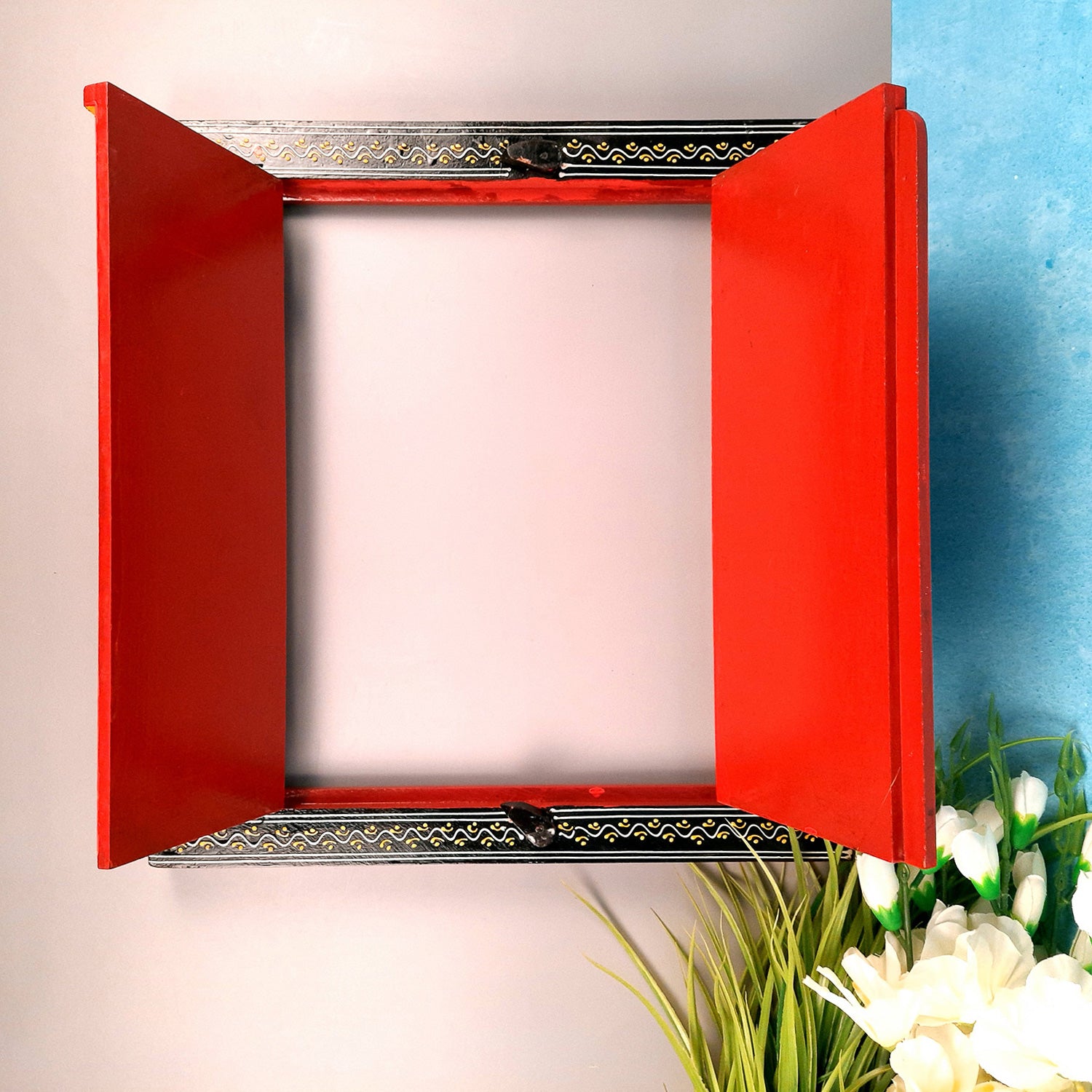 Wooden Window Jharokha Frame | Jharokha Wall Hanging - Apkamart