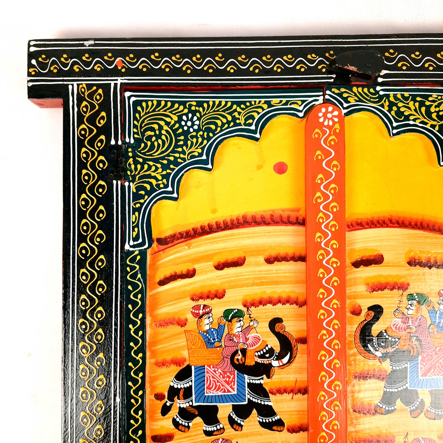 Wooden Window Jharokha Frame | Jharokha Wall Hanging - Apkamart