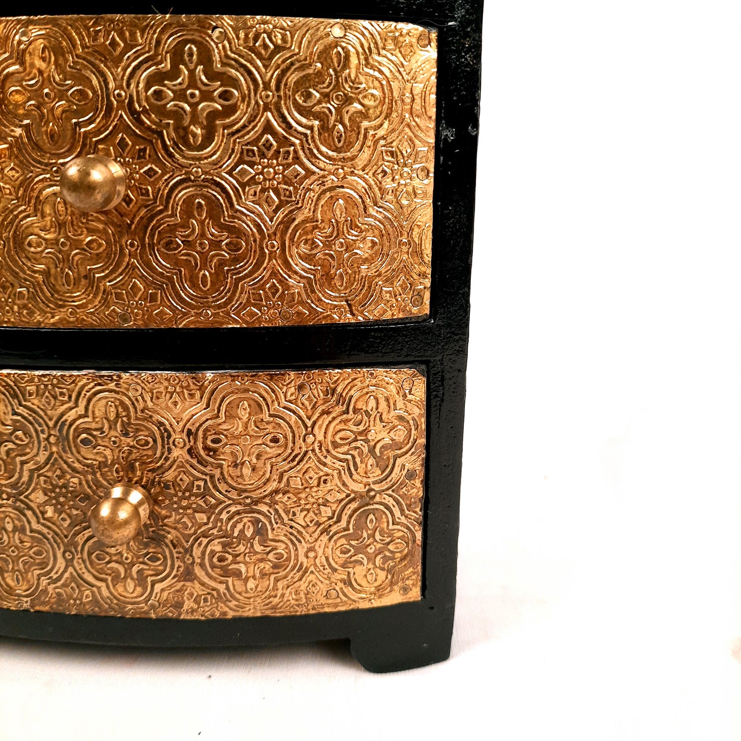 Jewellery Box | Wooden Jewellery Organizer with 3 Drawers | Storage Case for Rings, Earrings, Chains, Bangles & Makeup | Vanity Box for Women & Girls – 11 Inch - Apkamart #Style_Design 2