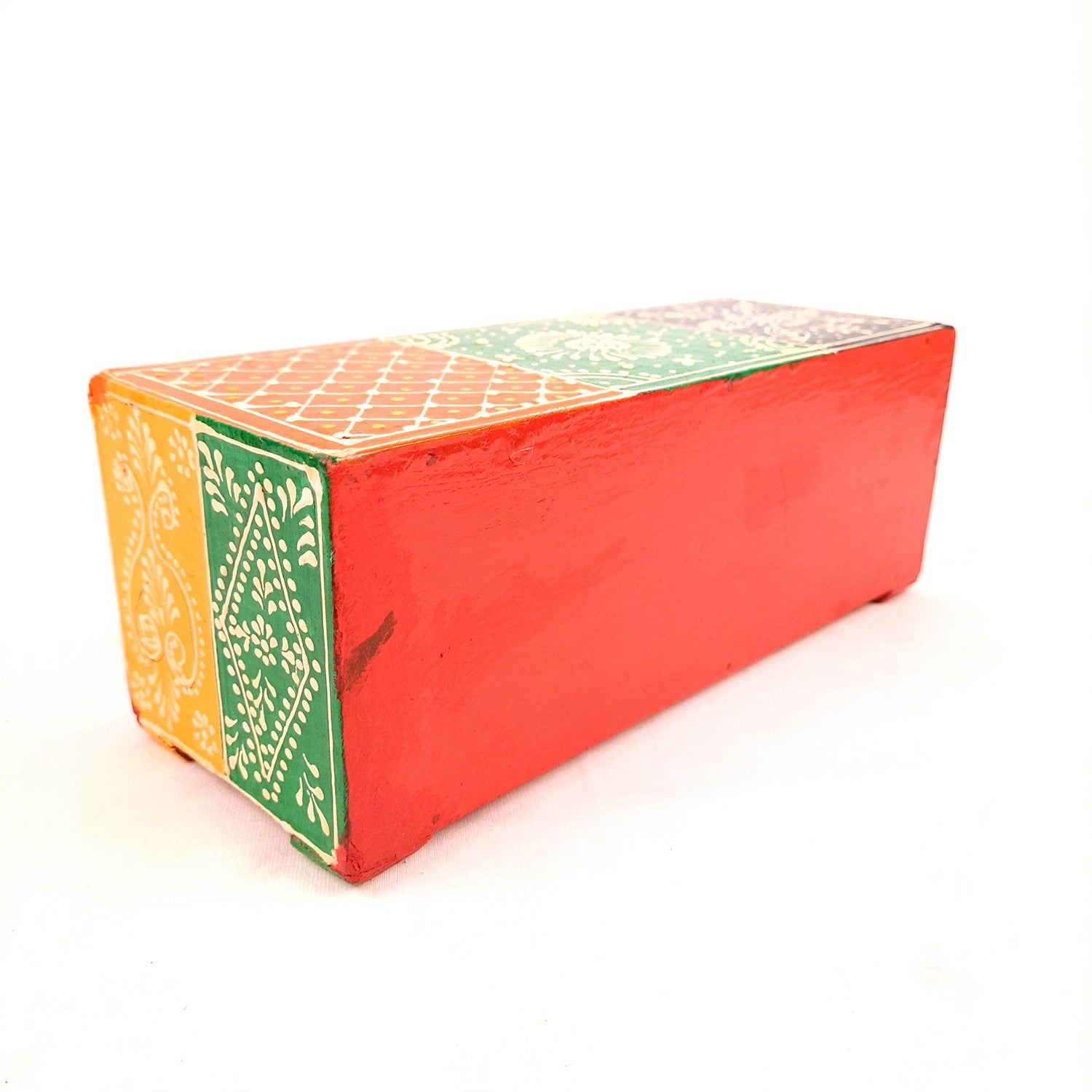 Jewellery Box | Decorative Wooden Jewelry Box - For Earring, Necklace & Gifts - 4 Inch - Apkamart