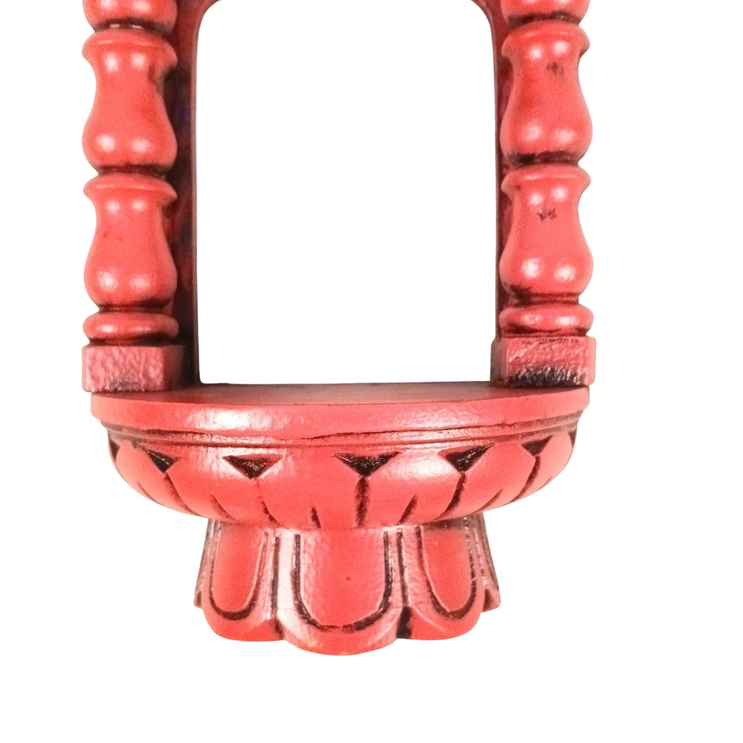 Wooden Jharokha Frame | Rajasthani Wall Decor - 14 inch-Apkamart