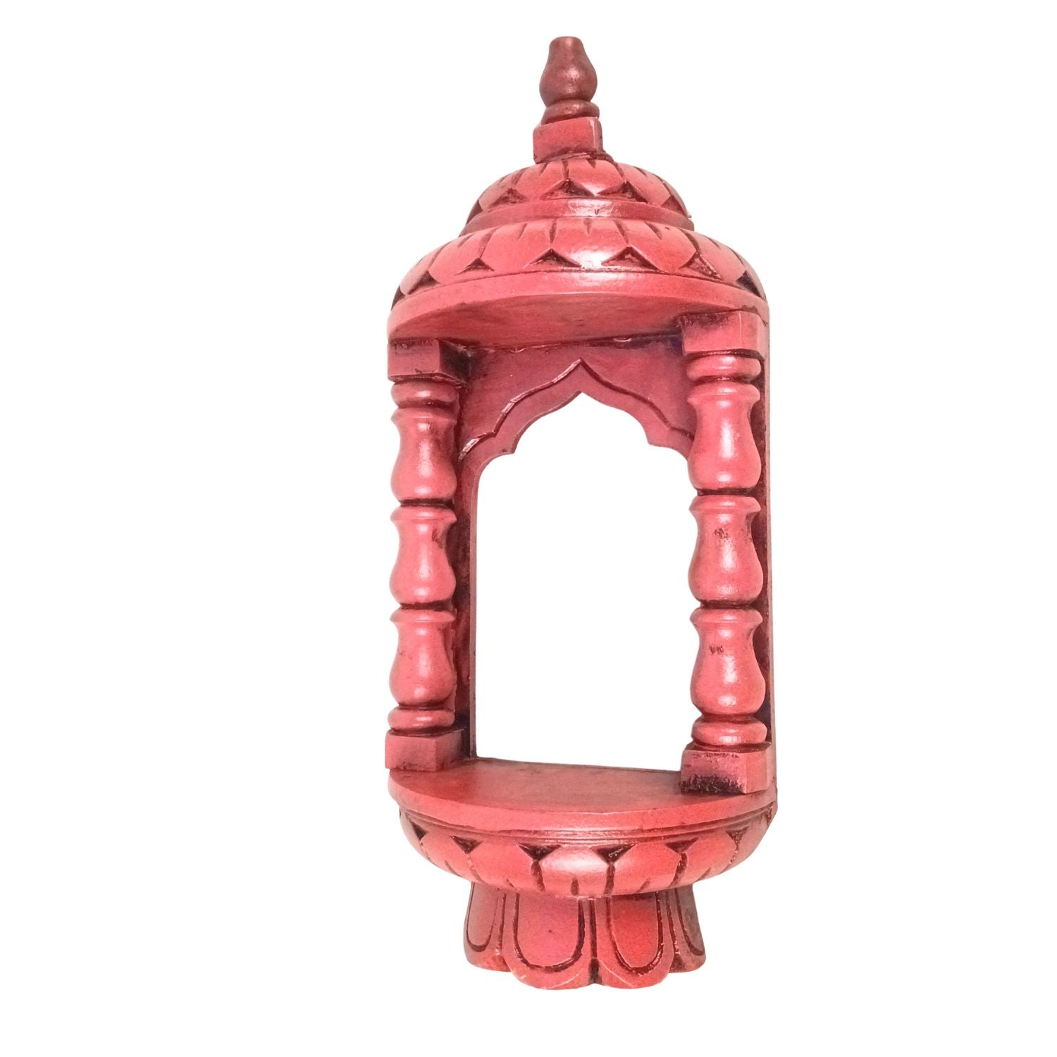 Wooden Jharokha Frame | Rajasthani Wall Decor - 14 inch-Apkamart
