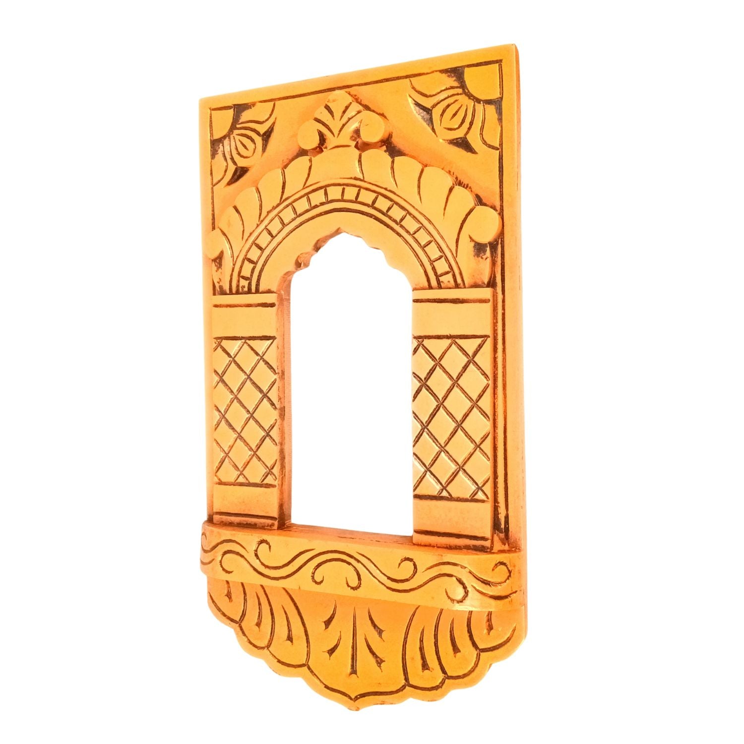 Wooden Jharokha Window Wall Hanging | Rajasthani Decor - 15 inch-Apkamart