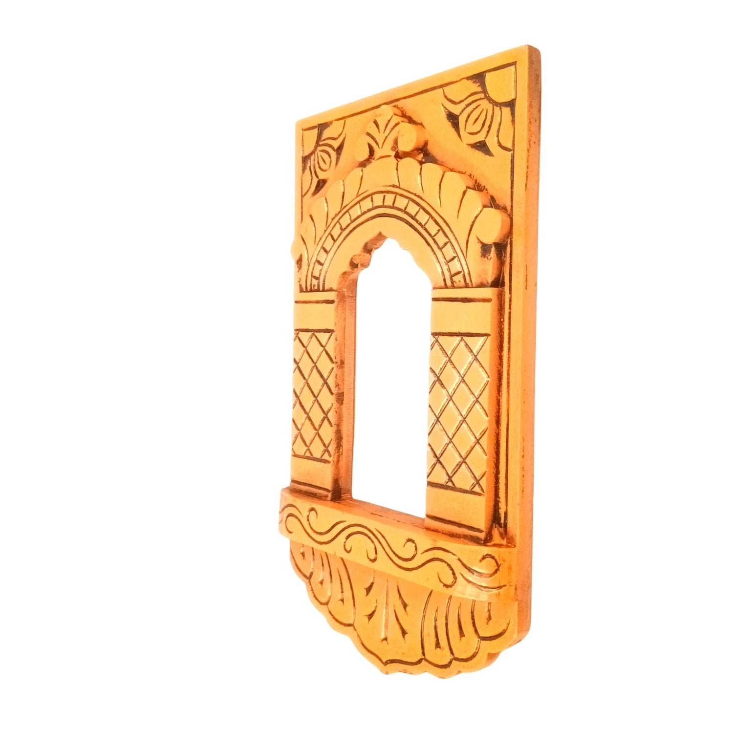 Wooden Jharokha Window Wall Hanging | Rajasthani Decor - 15 inch-Apkamart