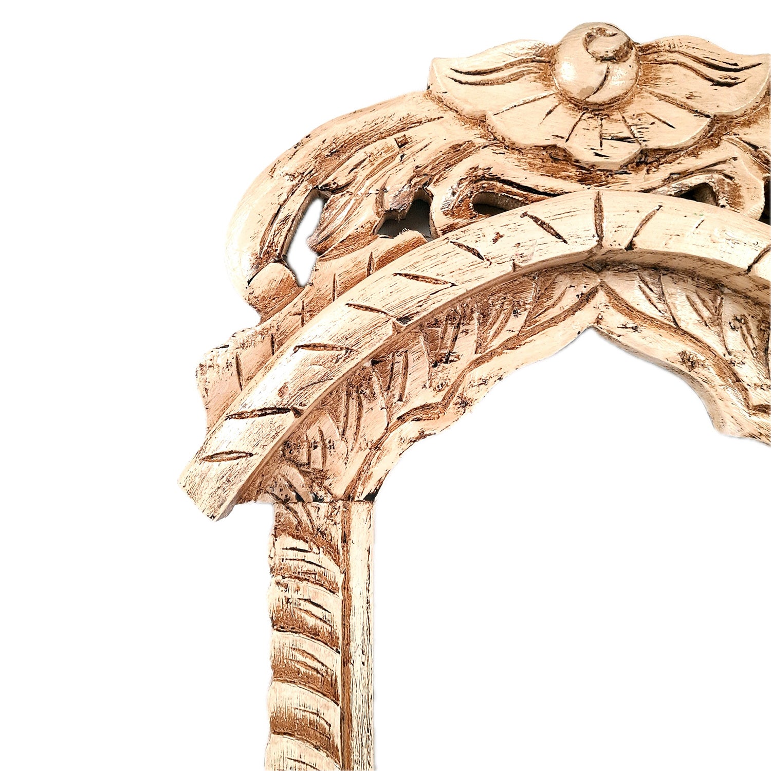 Jharokha Wall Hanging | Wooden Jharokha Frame Hangings - For Home, Wall Decor, Frames, Living room, Entrance Decoration & Gifts - 19 Inch - Apkamart #color_White