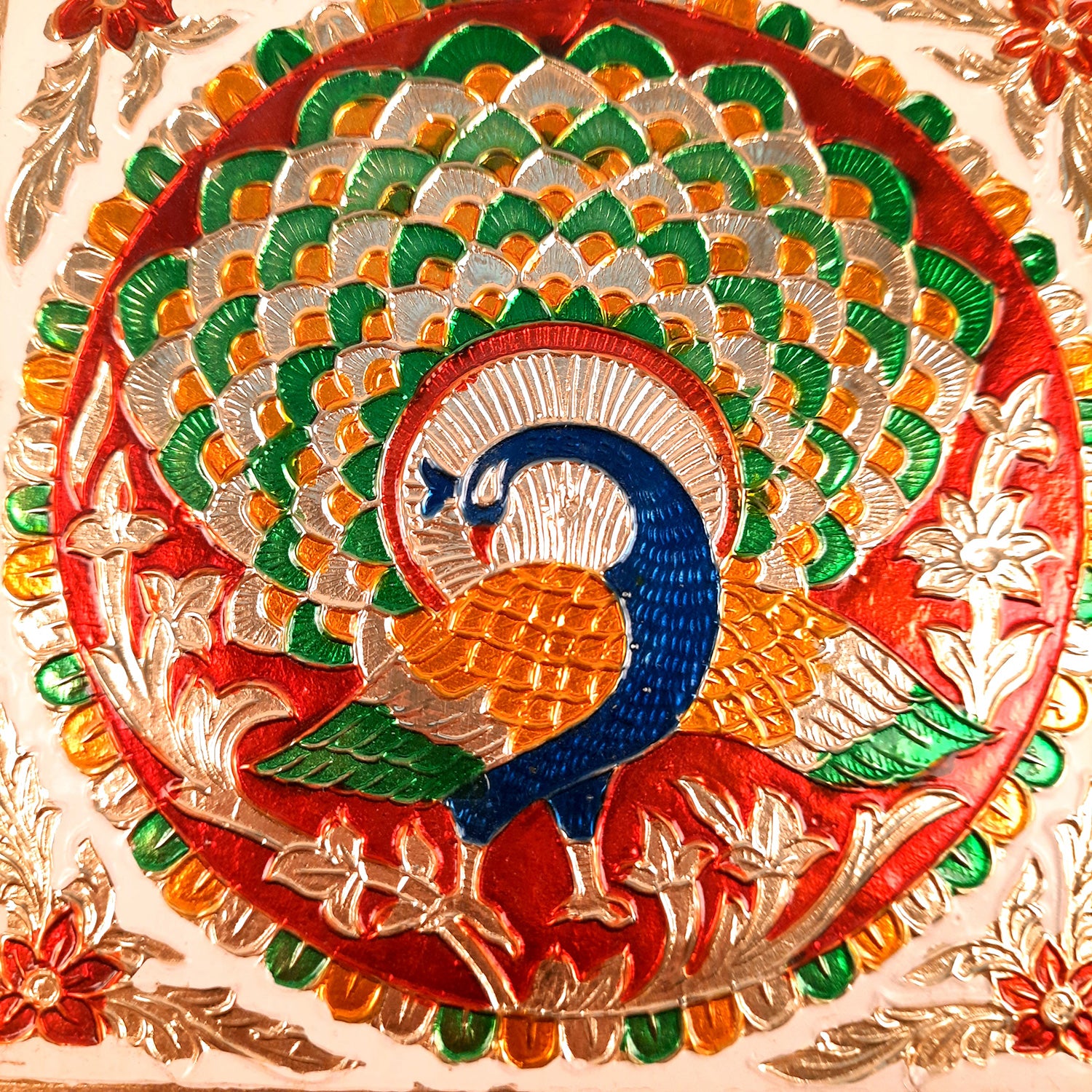 Key Holder Stands | Keys Hook Hangers - Minakari Design | Keys Organizer - For Home, Entrance, Office Decor & Gifts - 5 Inch (4 Hooks) - Apkamart