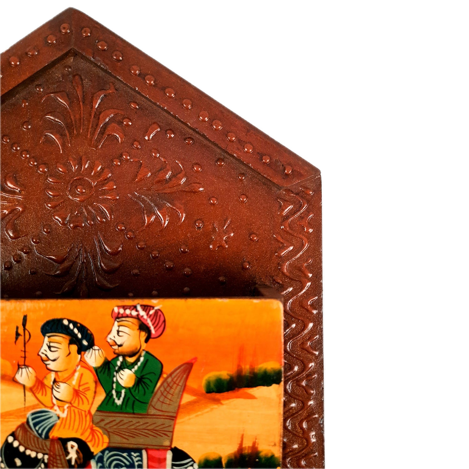 Key Holder with Small Letter Rack | Key Hook Stand | Wooden Keys & Paper Organizer - For Home, Entrance, Office Decor & Gifts - 11 Inch (4 Hooks) - Apkamart #Style_Pack of 2