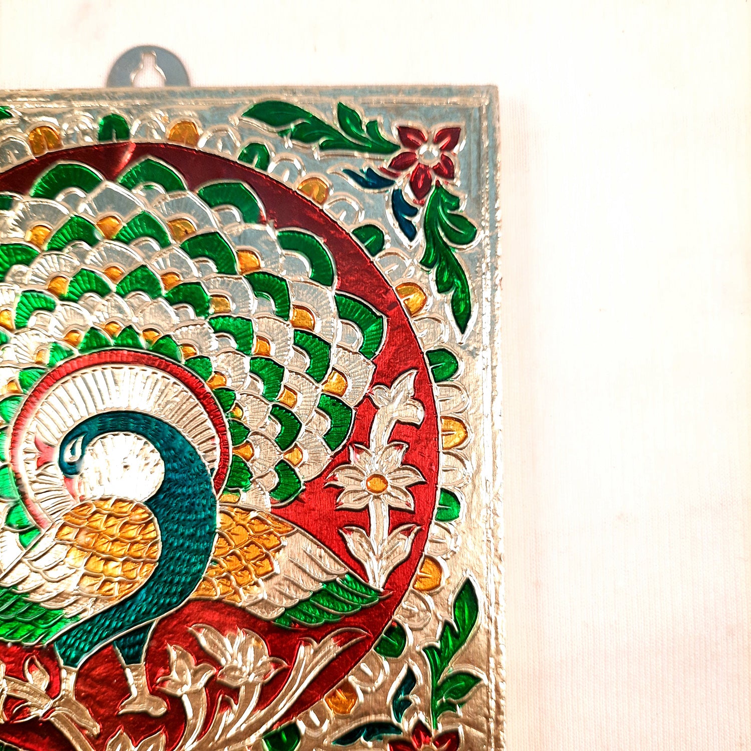 Key Holder Stands | Keys Hook Wall Hangers Minakari Design | Keys Organizer - For Home, Entrance, Office Decor & Gifts - 5 Inch (4 Hooks) - Apkamart #Style_Pack of 2