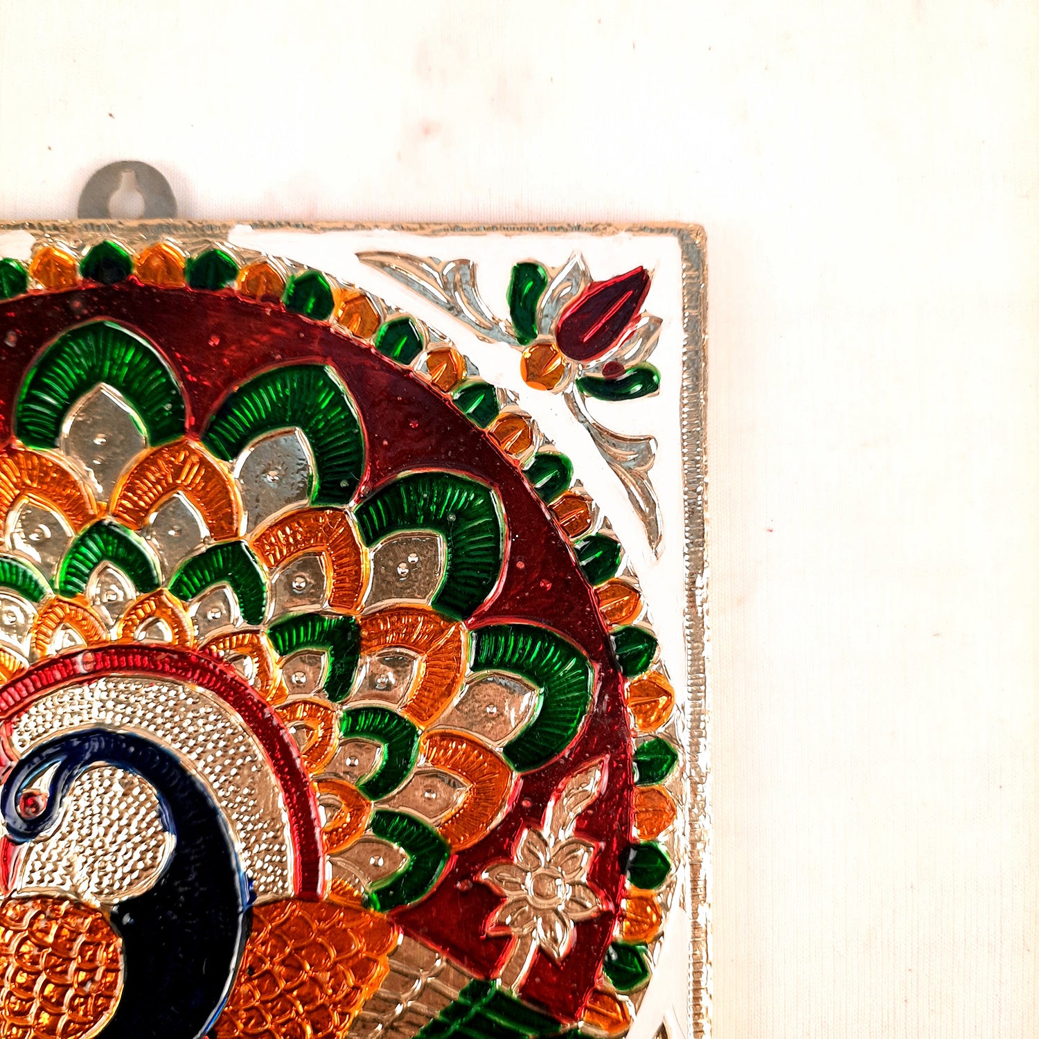 Key Holder Stands | Keys Hook Wall Hangers With Minakari Work| Keys Organizer - For Home, Entrance, Office Decor & Gifts - 5 Inch (4 Hooks) - Apkamart #Style_Pack of 1