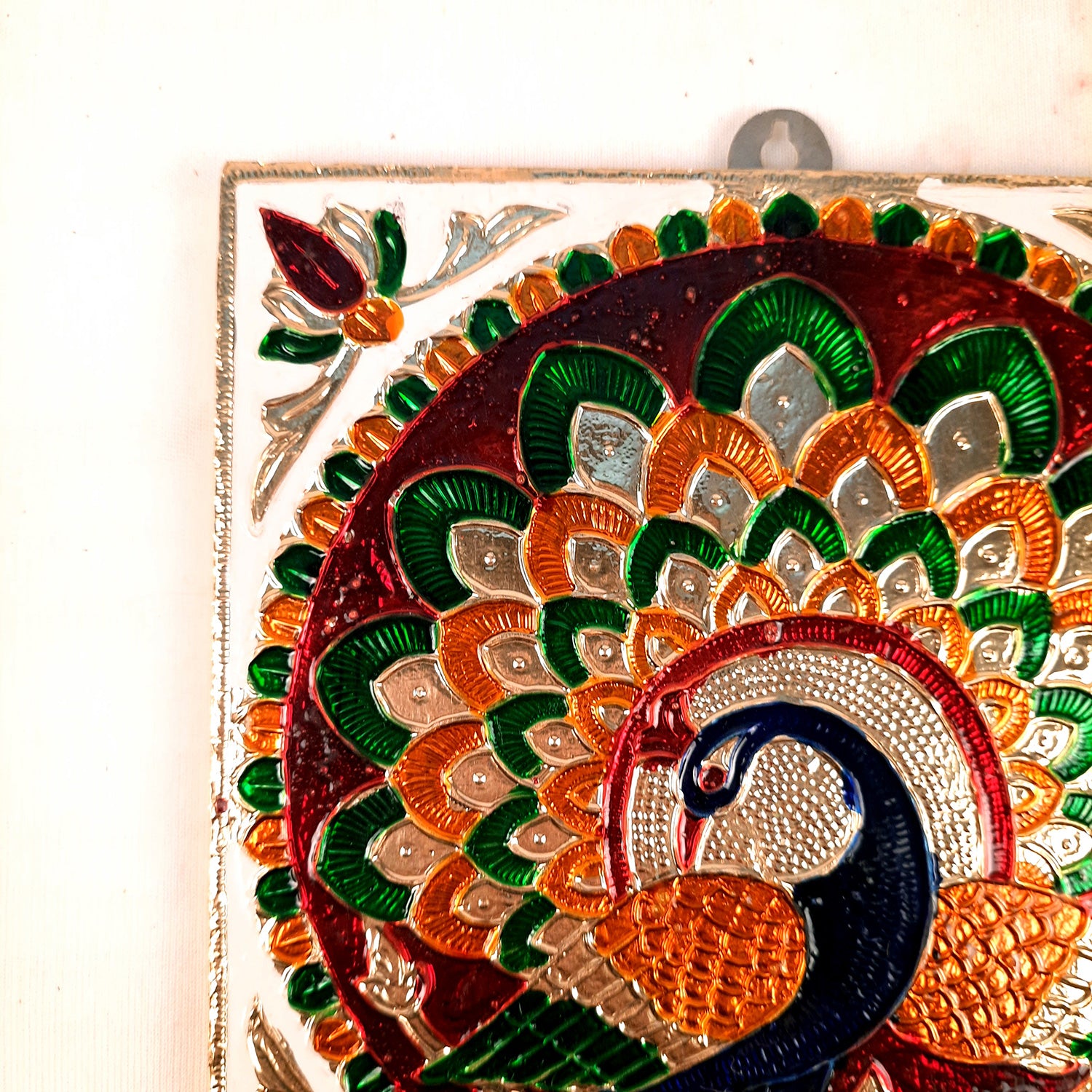 Key Holder Stands | Keys Hook Wall Hangers With Minakari Work| Keys Organizer - For Home, Entrance, Office Decor & Gifts - 5 Inch (4 Hooks) - Apkamart #Style_Pack of 4