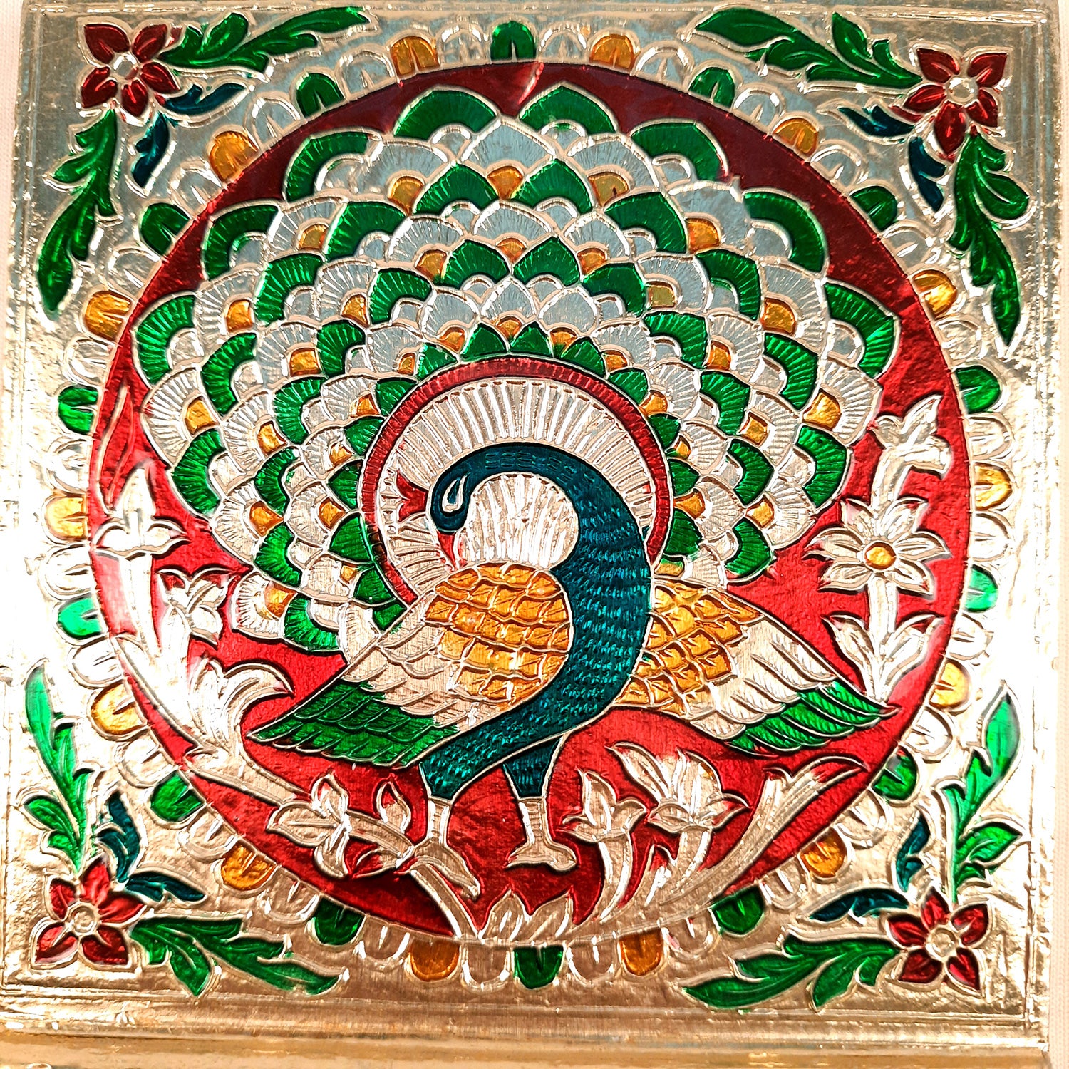 Key Holder Stands | Keys Hook Wall Hangers Minakari Design | Keys Organizer - For Home, Entrance, Office Decor & Gifts - 5 Inch (4 Hooks) - Apkamart #Style_Pack of 4