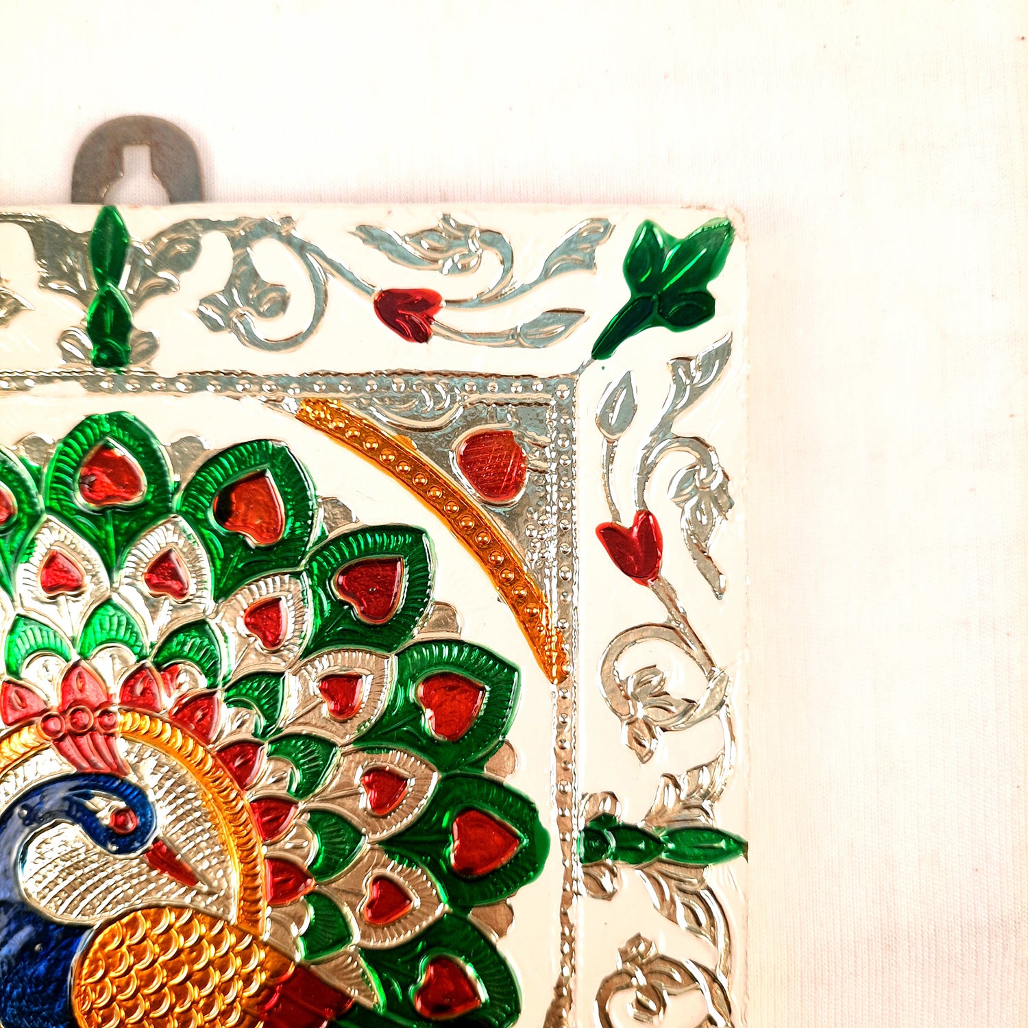 Key Hook Wall Hanging | Key Holder Stand Minakari Design | Key Hanger Organiser - For Home, Entrance, Office Decor & Gifts - 7 Inch - Apkamart #style_pack of 2