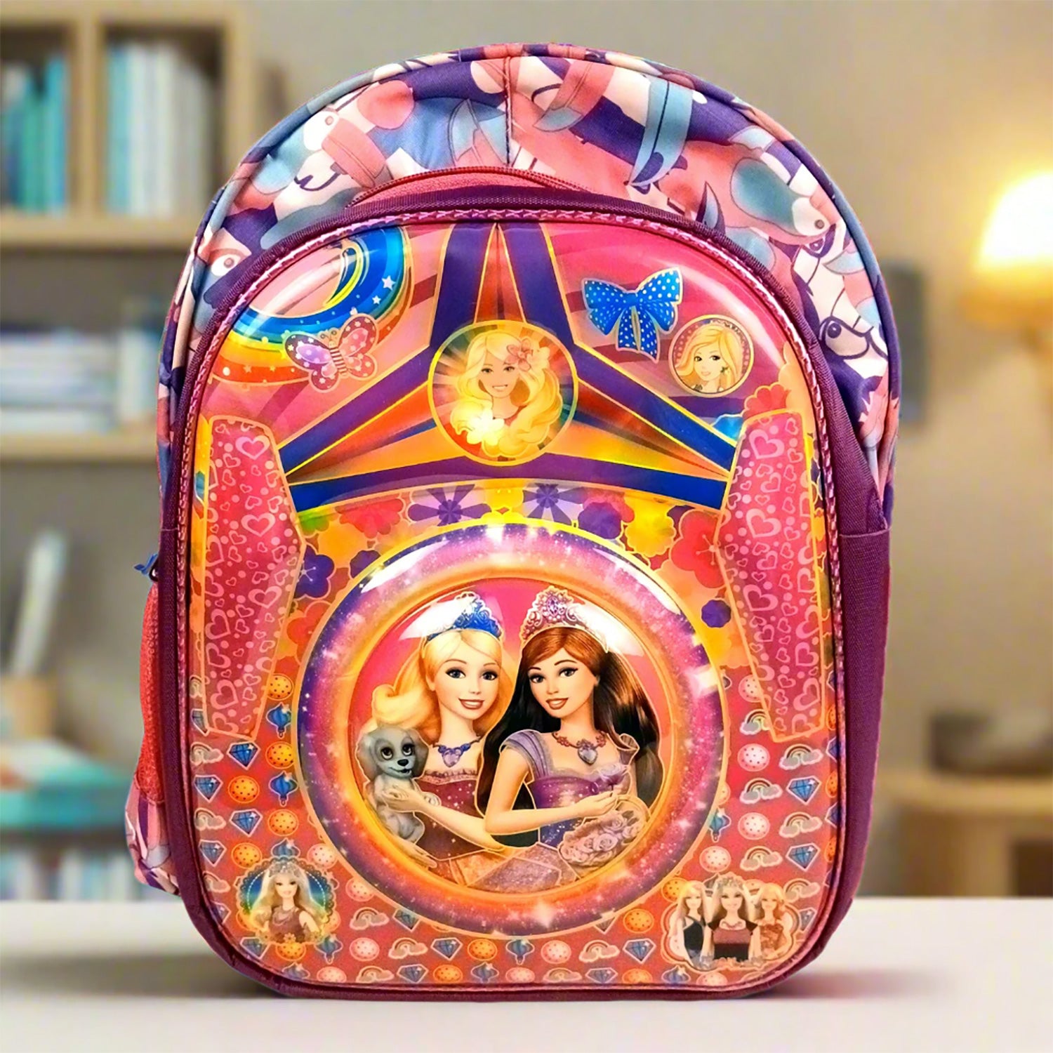 Kids School Bag Waterproof Backpack Bags Pricess Design Casual Picnic Tuition Bag for School Boys Girls, Children, Students Gifts
