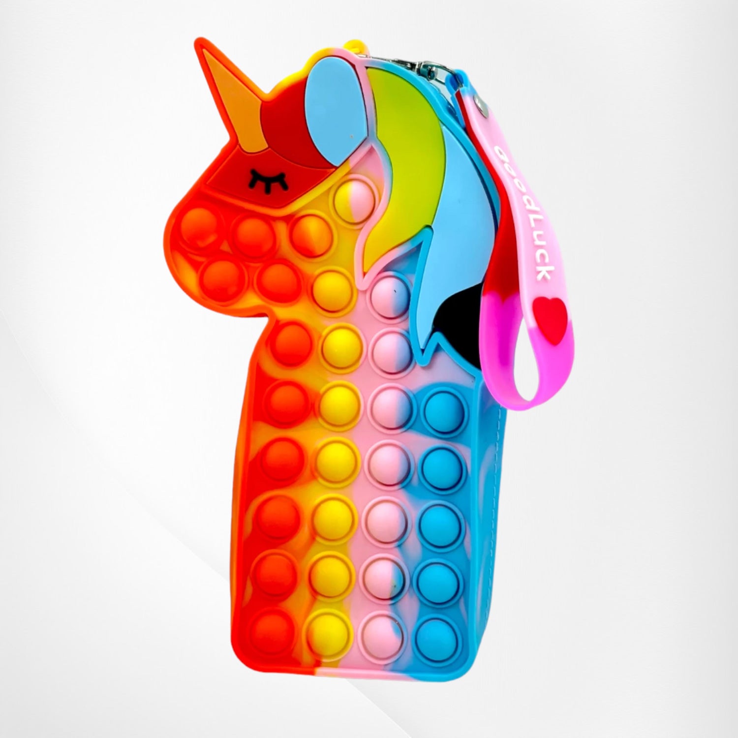 Pop It Pouch Unicorn | Pencil Box / Pen - Pencil Case | Pop It Toy | POP IT Bubble Pouch | Multifunctional Zipper Pouch - For School, College, Girls, Kids Birthday Gift & Return Gifts