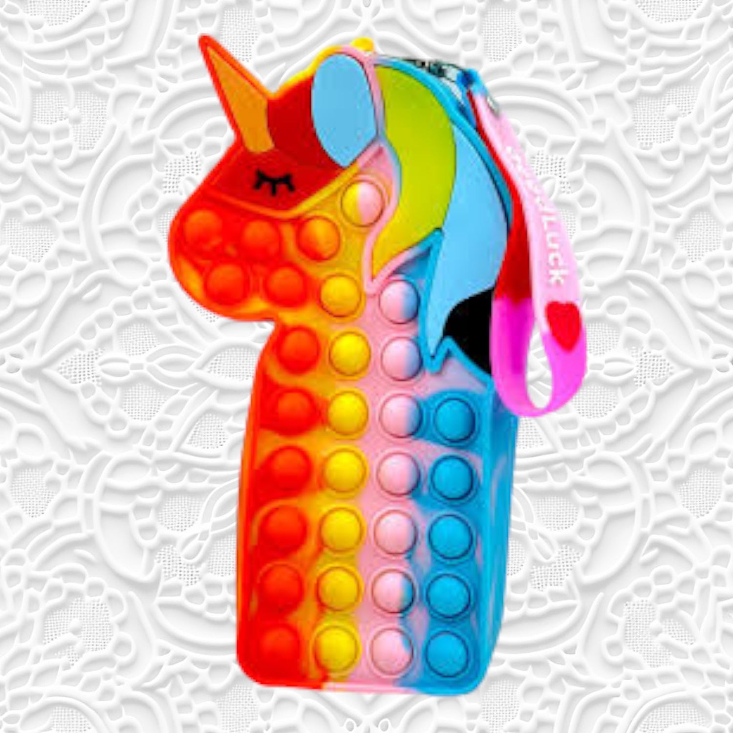 Pop It Pouch Unicorn | Pencil Box / Pen - Pencil Case | Pop It Toy | POP IT Bubble Pouch | Multifunctional Zipper Pouch - For School, College, Girls, Kids Birthday Gift & Return Gifts