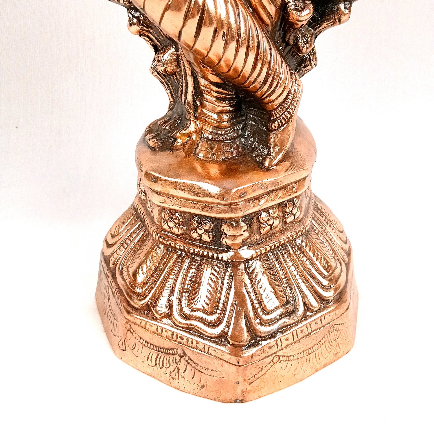 Krishna Idol | Shri Playing Flute Krishna Statue | Lord Krishna Metal Murti - for Puja, Home, Table, Living Room, Office Desk, Entrance Decoration & Gift - 26 Inch - Apkamart