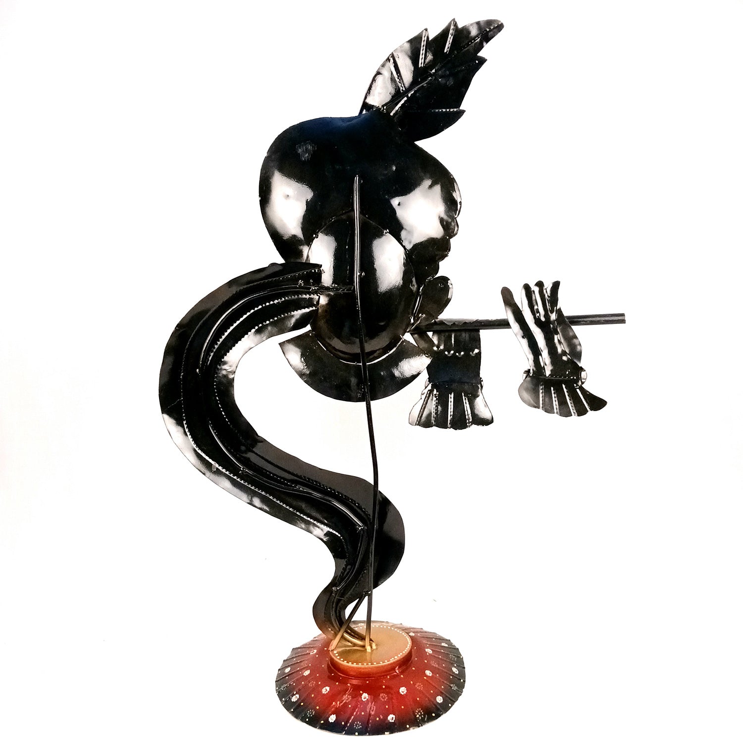 Krishna Idol | Big Lord Krishna Statue | Decorative Krishna Face Murti Showpiece -for Home, Puja Room, Table Decor, Living Room, Office Desk & Gift - apkamart