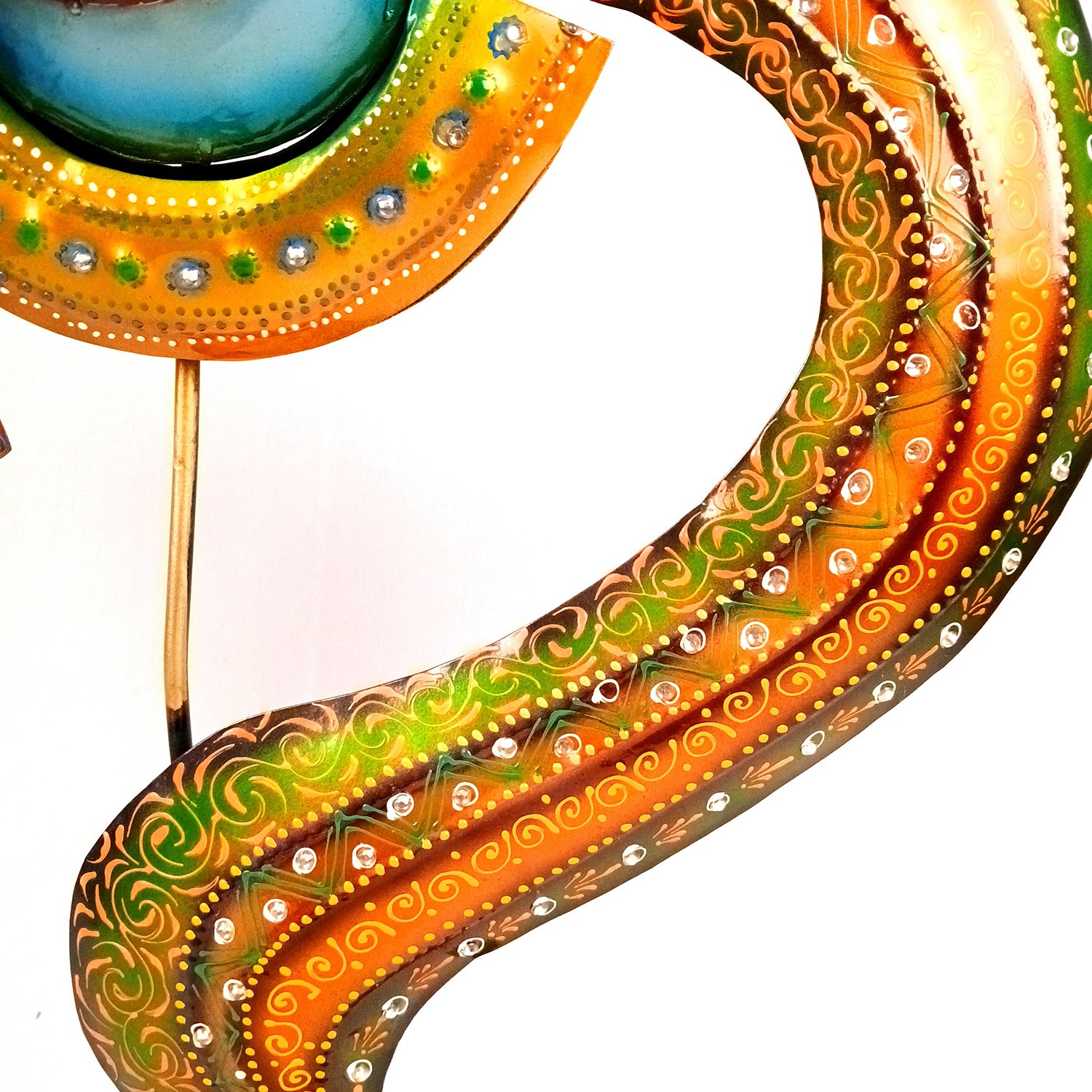 Krishna Idol | Big Lord Krishna Statue | Decorative Krishna Face Murti Showpiece -for Home, Puja Room, Table Decor, Living Room, Office Desk & Gift - apkamart