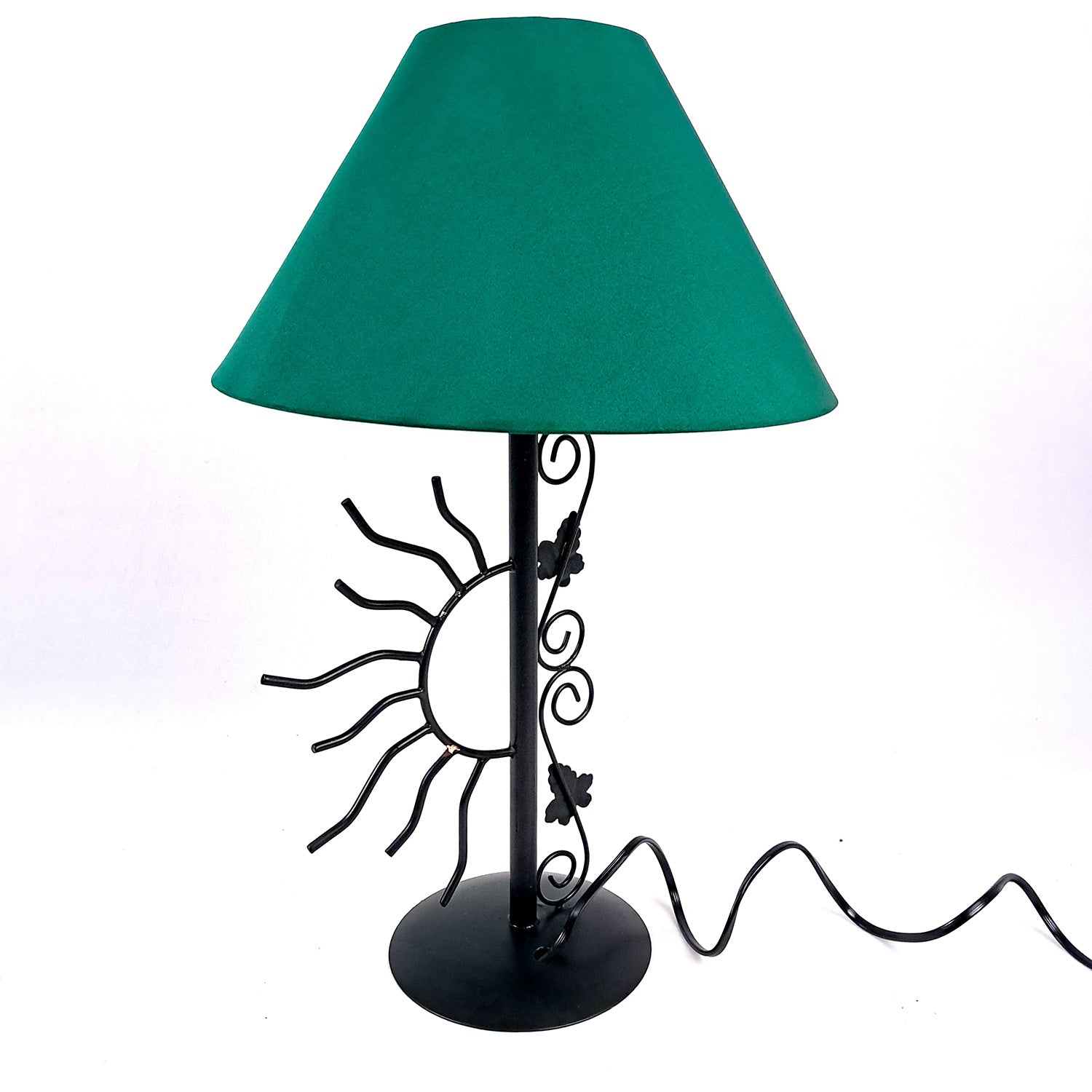 Table Lamp | Bedside Lamp with Shade | Night Lamp Light - for Home Decor, Living Room, Bedroom, Office Decor & Gift - apkamart #color_Green