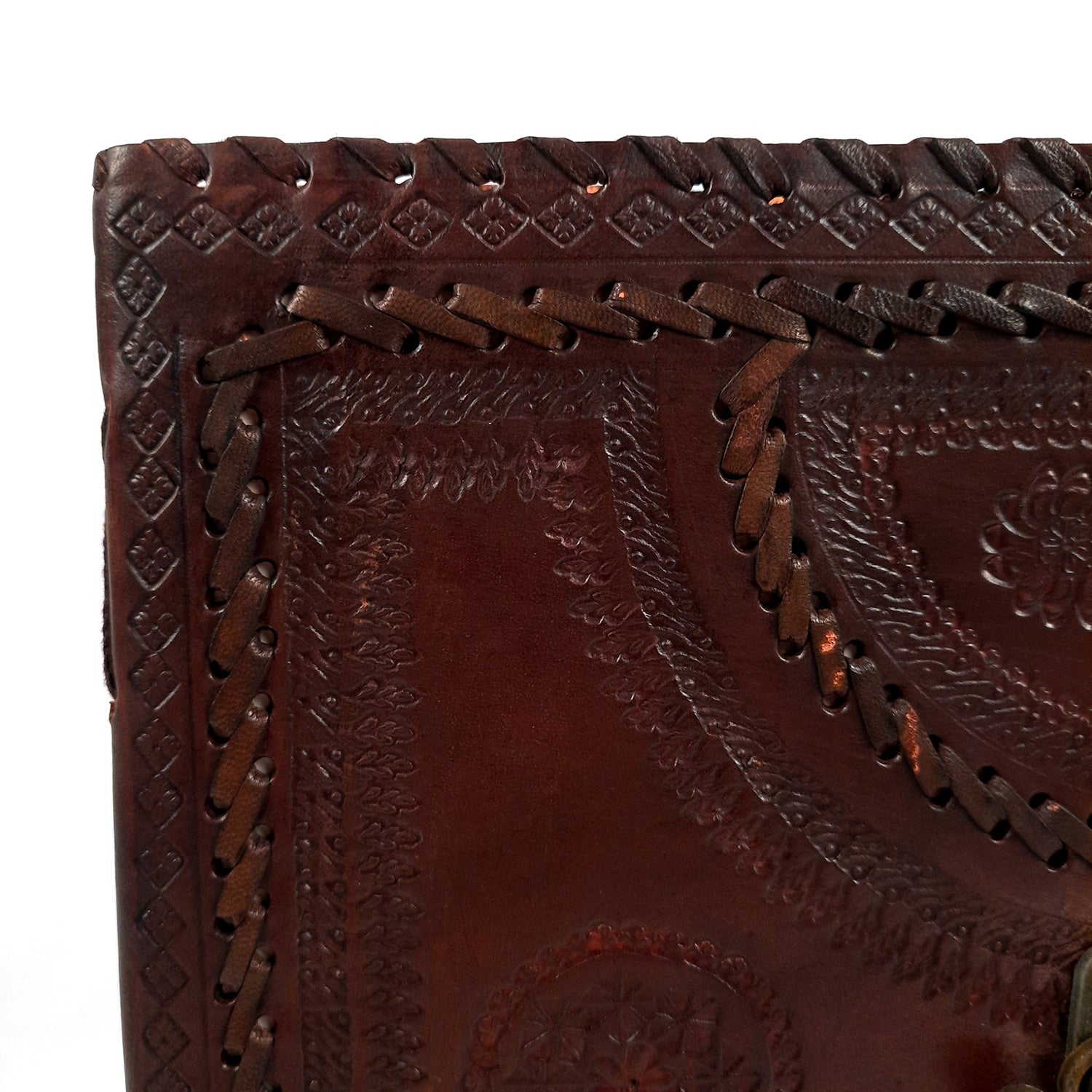 Leather Diary Vintage With Lock | Journal Notebook With Handmade Paper | Personal Traveller's Book, Sketchbook - for Writing, Table, Office, Desk, Study, Corporate Gifts | Gift for Him / Her - Apkamart