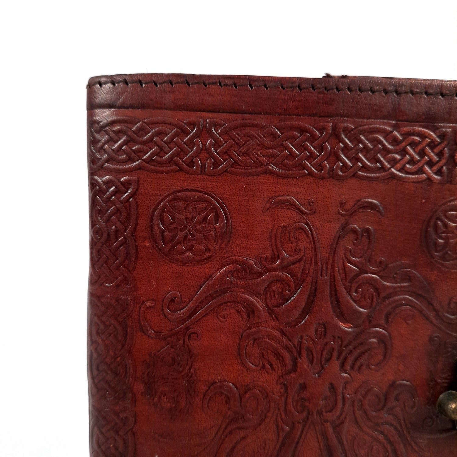 Leather Diary Vintage With Lock | Journal Notebook With Handmade Paper | Personal Traveller's Book, Sketchbook - for Writing, Table, Office, Desk, Study, Corporate Gifts | Gift for Him / Her - 7 Inch