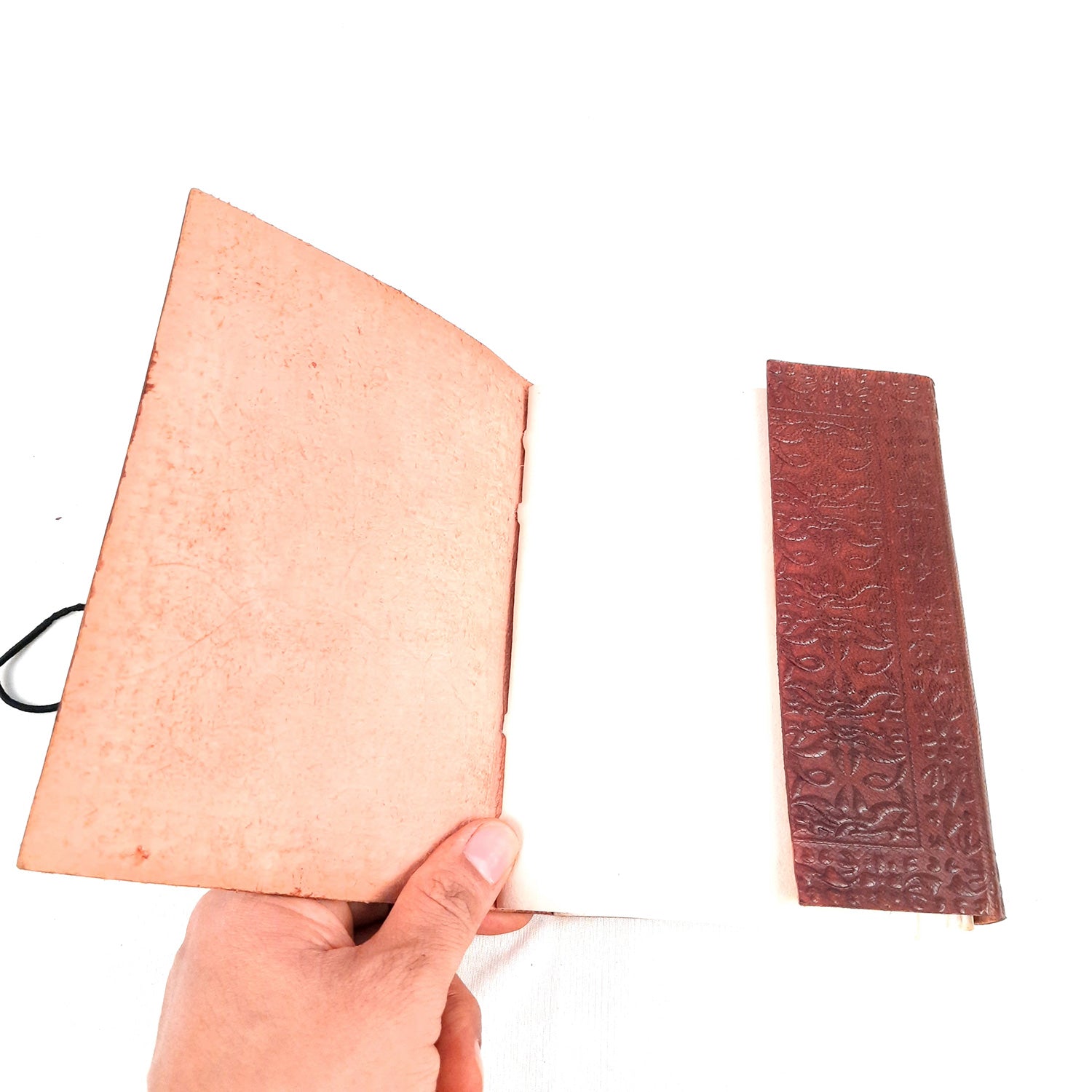 Leather Diary Vintage | Journal Notebook With Handmade Paper | Personal Traveller's Book, Sketchbook - for Writing, Table, Office, Desk, Study, Corporate Gifts | Gift for Him / Her apkamart #Style_Design 1