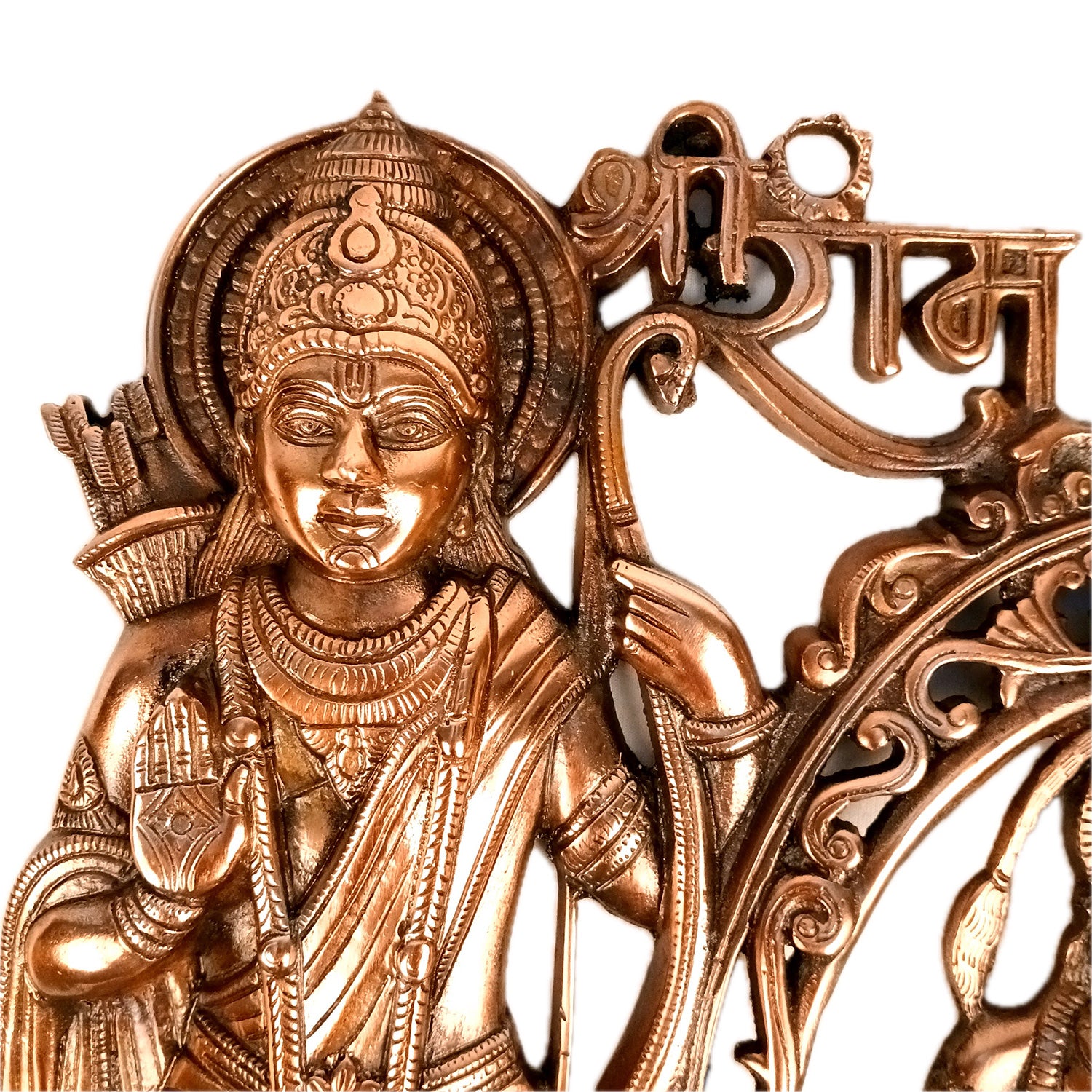 Lord Ram with Hanuman Big Wall Hanging | Shri Ram & Bajarang Bali Religious Wall Decor- for Home, Puja Room, Living Room & Entrance Decor - 18 Inch - Apkamart