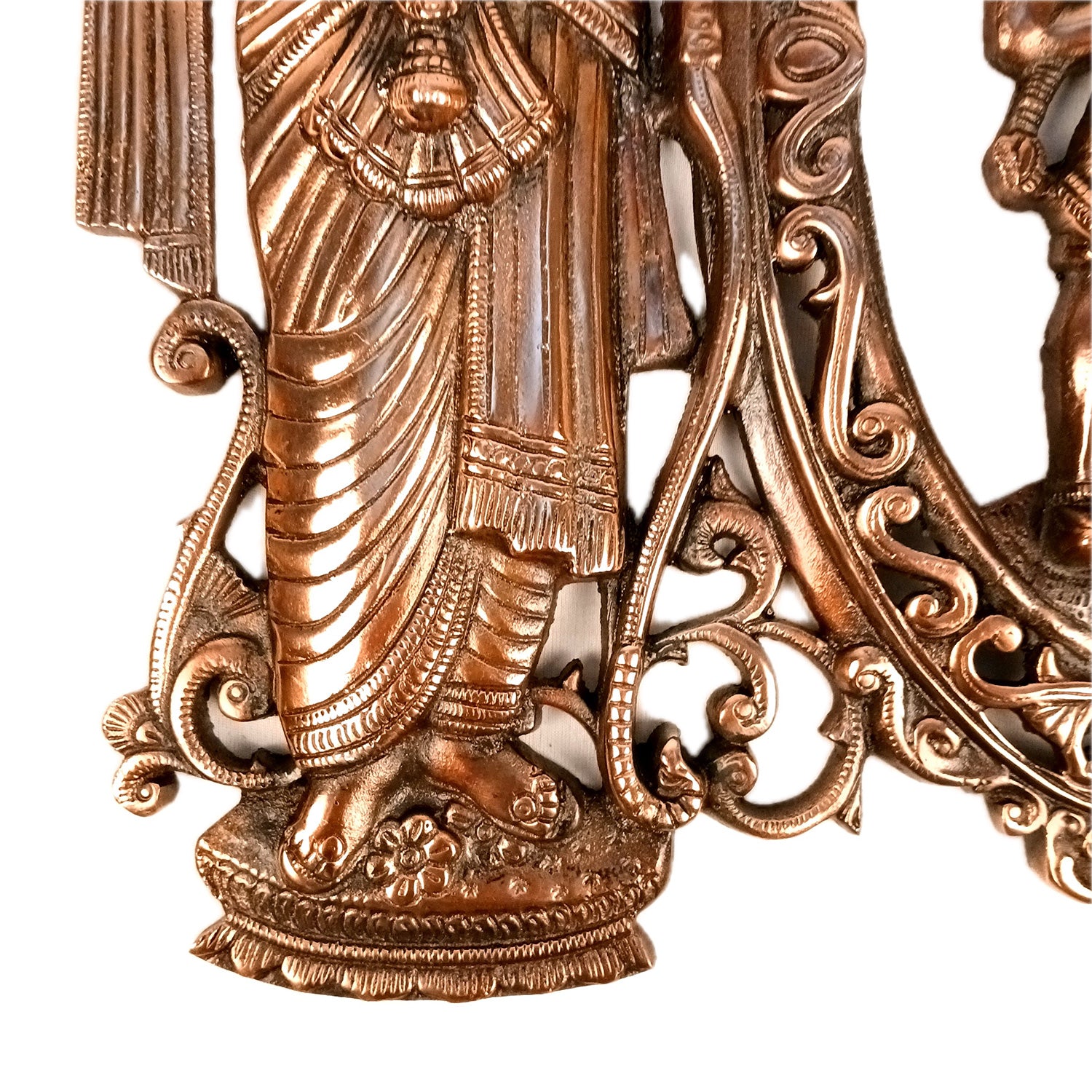 Lord Ram with Hanuman Big Wall Hanging | Shri Ram & Bajarang Bali Religious Wall Decor- for Home, Puja Room, Living Room & Entrance Decor - 18 Inch - Apkamart