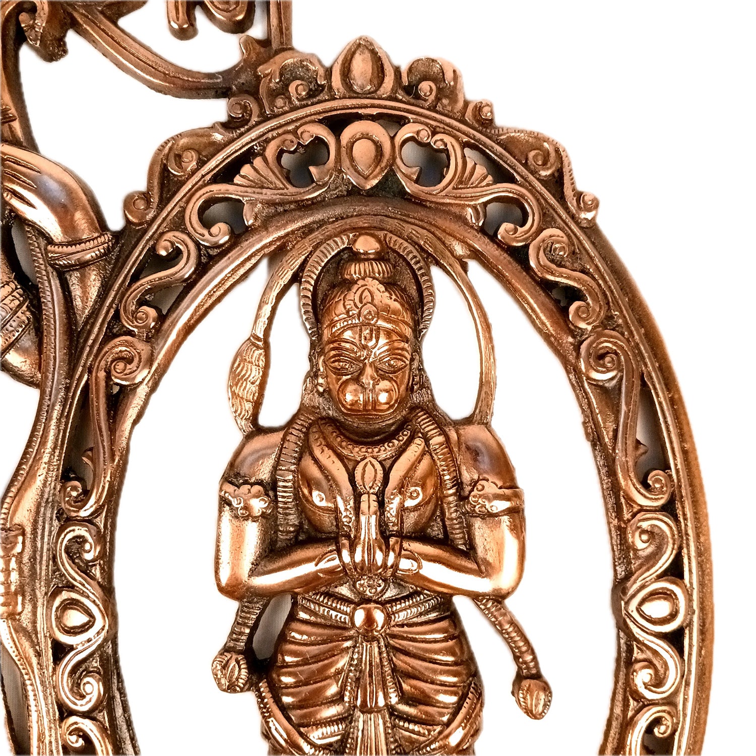 Lord Ram with Hanuman Big Wall Hanging | Shri Ram & Bajarang Bali Religious Wall Decor- for Home, Puja Room, Living Room & Entrance Decor - 18 Inch - Apkamart