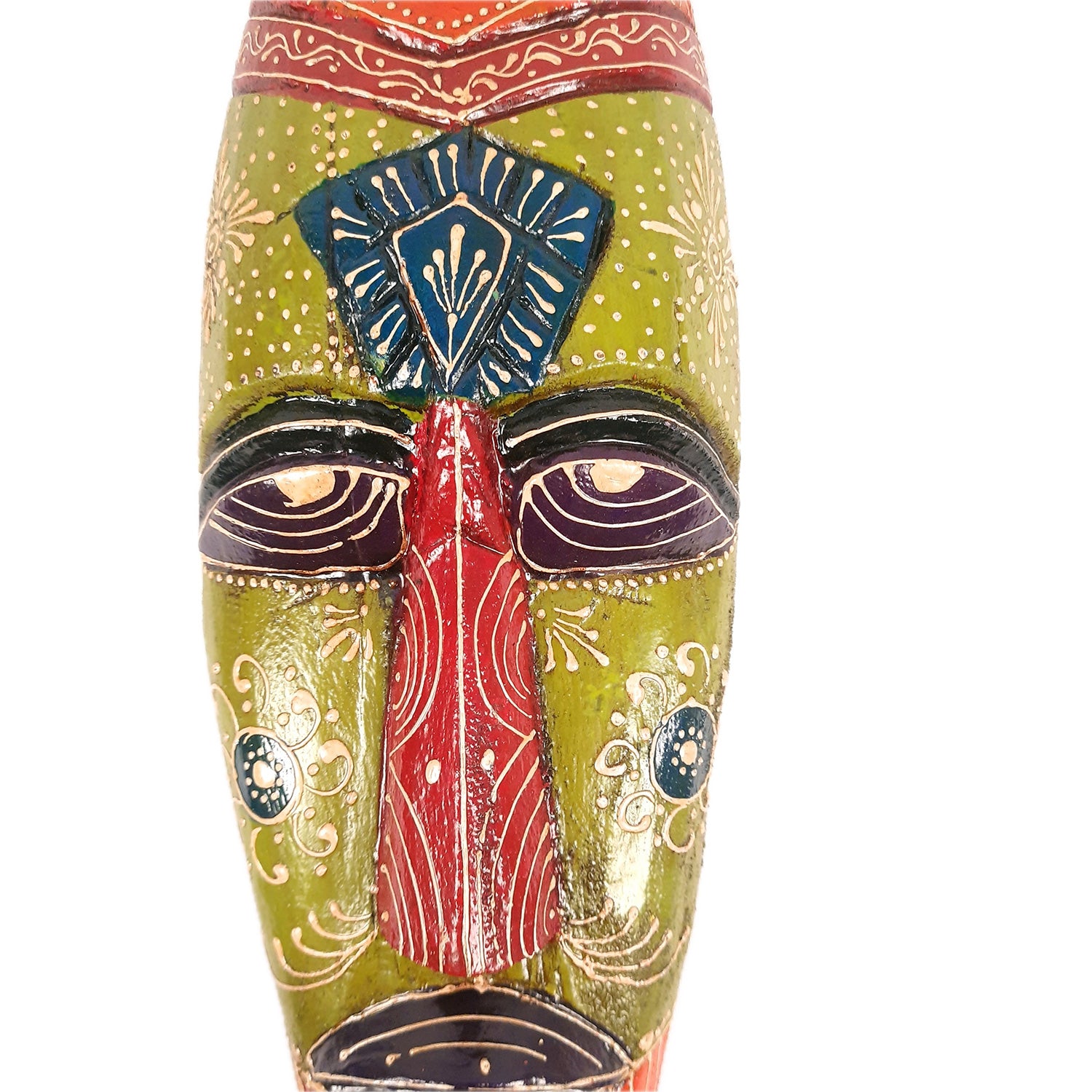 Mask Wall Hanging |Nazar Battu | Tribal Masks for Home Entrance & Living Room - for Home, Door, Hall-Way, Entrance, Balcony Decoration - 18 Inch - Apkamart #Style_Pack of 1