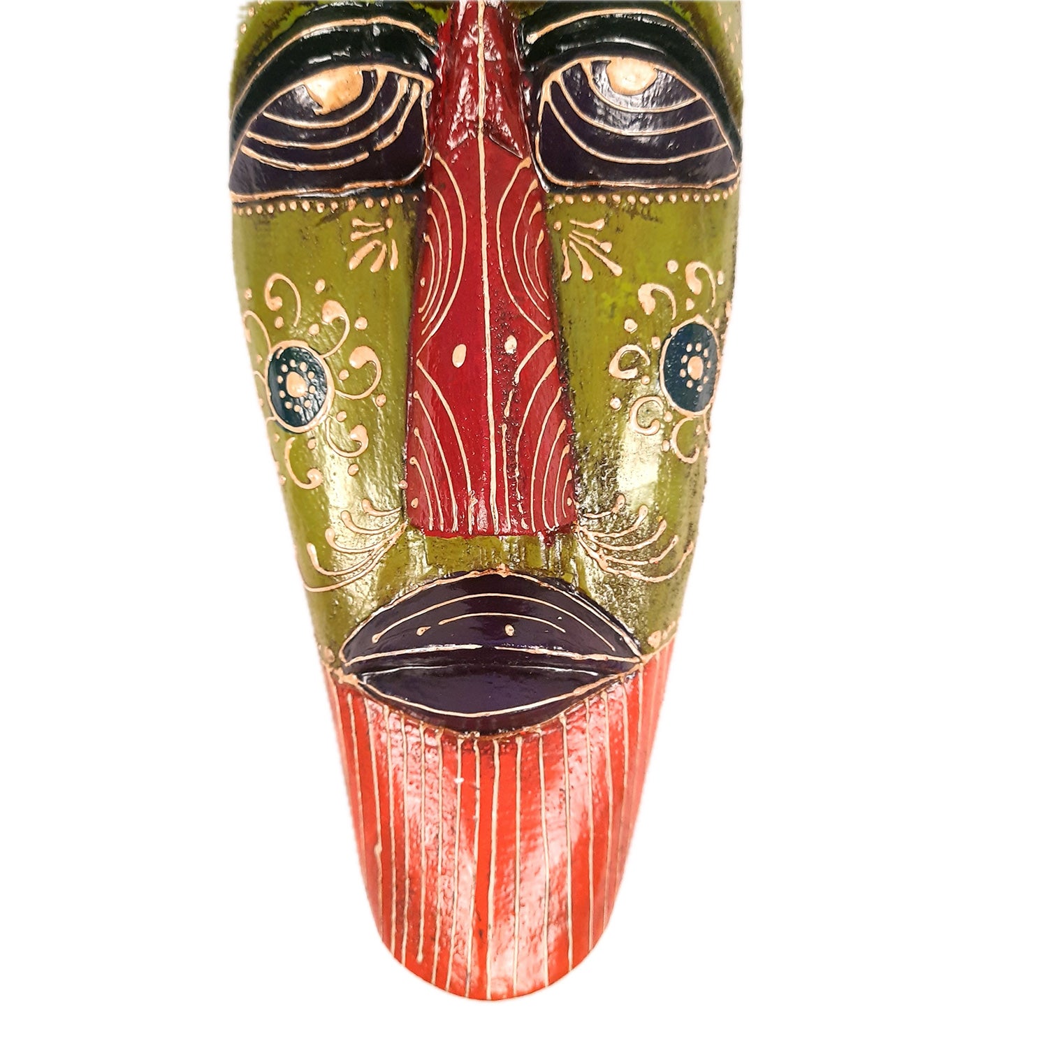 Mask Wall Hanging |Nazar Battu | Tribal Masks for Home Entrance & Living Room - for Home, Door, Hall-Way, Entrance, Balcony Decoration - 18 Inch - Apkamart #Style_Pack of 1